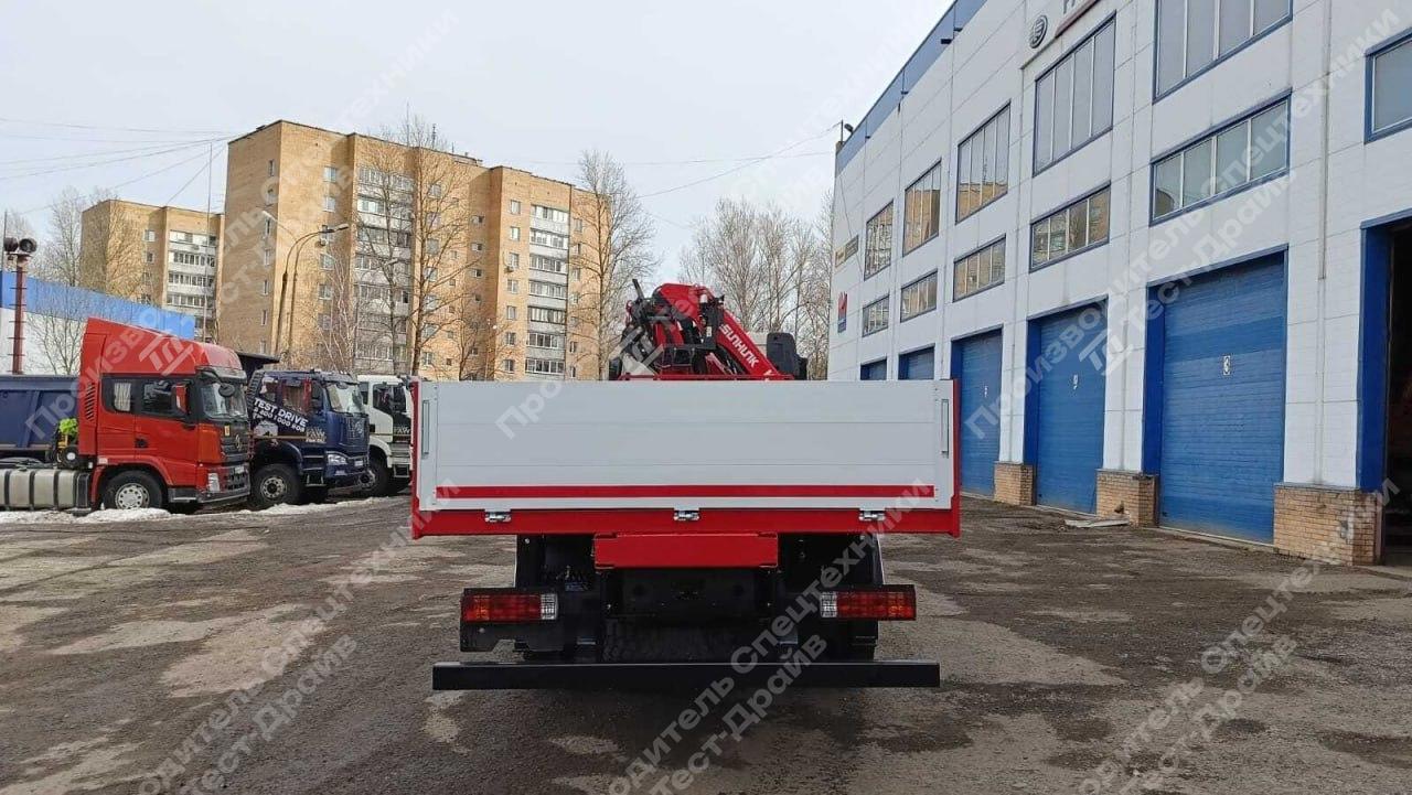 Бортовой FAW CA3250 8x4 с ГМУ SunHunk K-328-6 Фото №6