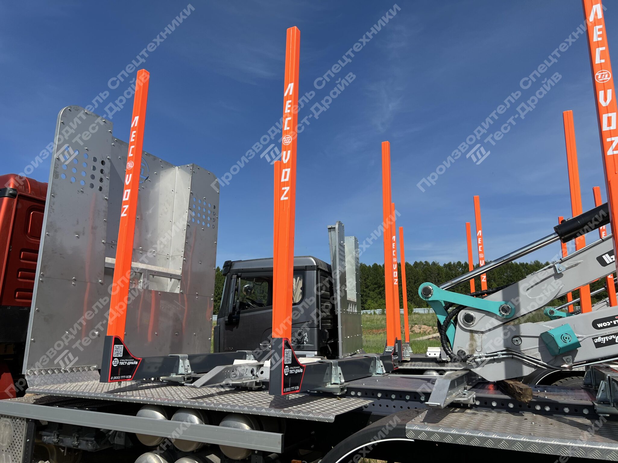 Сортиментовоз Shacman X3000 6x6 с ГМУ ICARBAZZOLI IB 120 L98 и площадкой ЛЕСОVOZ Фото №106