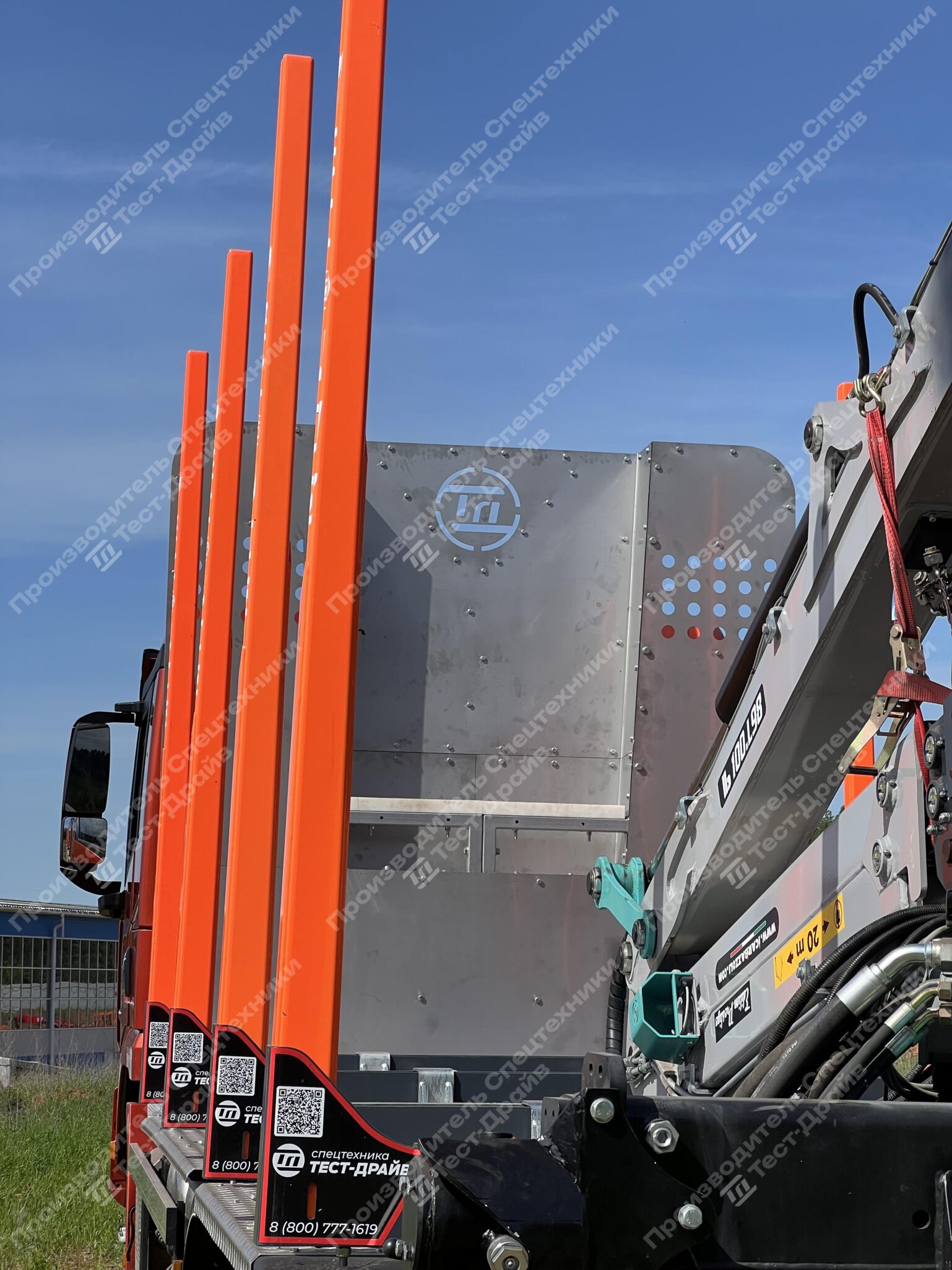 Сортиментовоз Shacman X3000 6x6 с ГМУ ICARBAZZOLI IB 120 L98 и площадкой ЛЕСОVOZ Фото №19