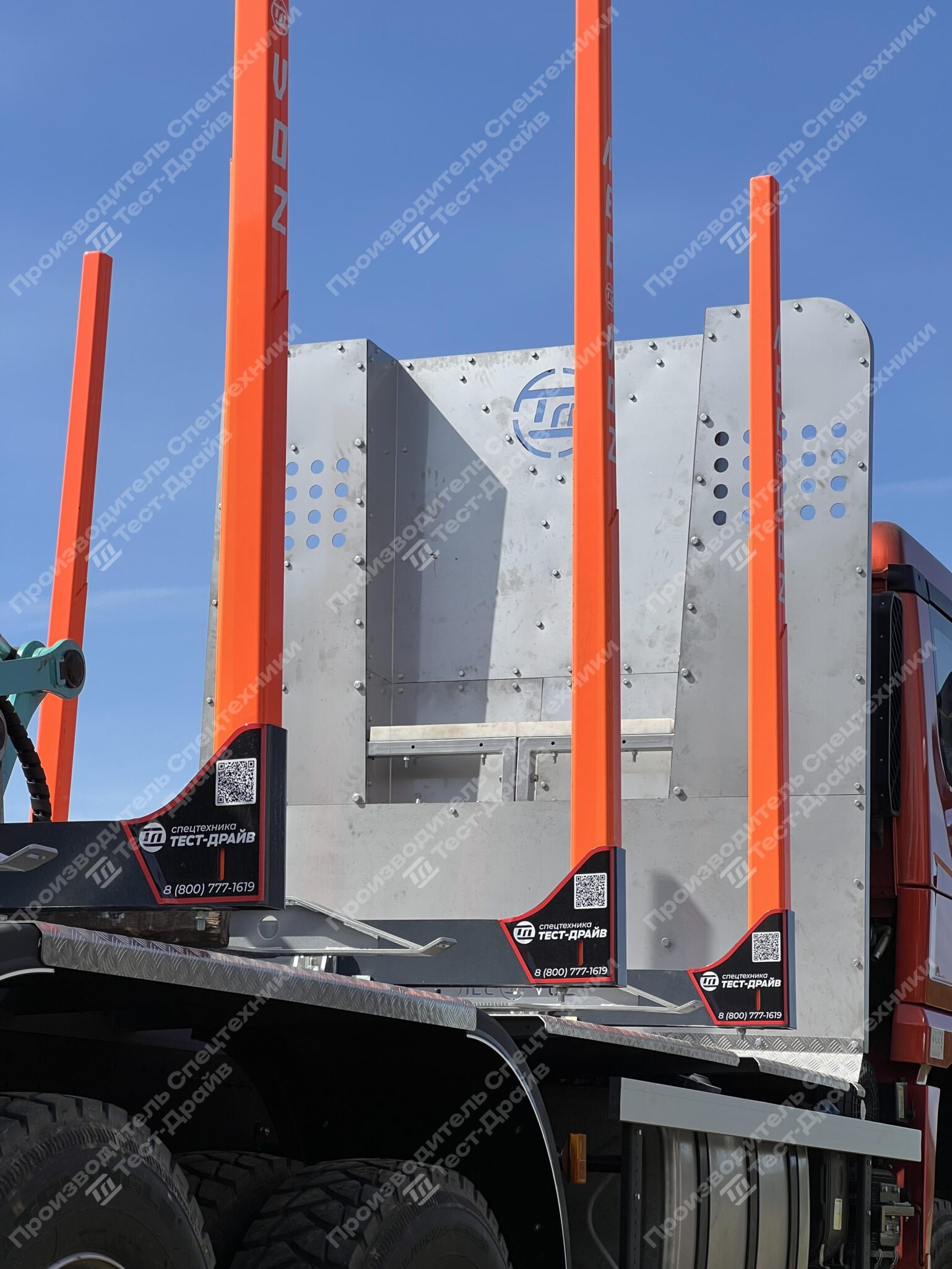 Сортиментовоз Shacman X3000 6x6 с ГМУ ICARBAZZOLI IB 120 L98 и площадкой ЛЕСОVOZ Фото №21