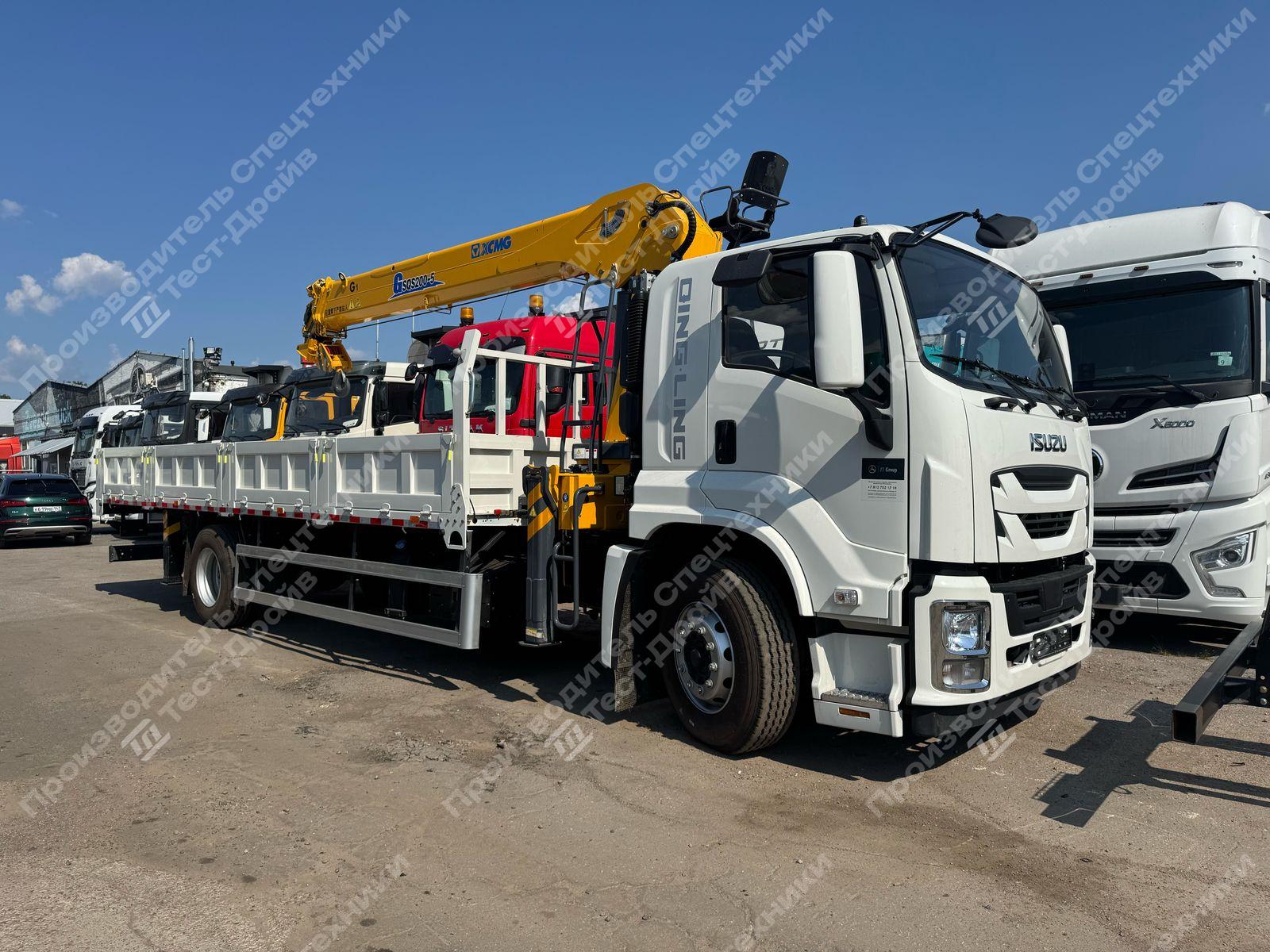 Бортовой ISUZU 240HP 4x2 с КМУ XCMG SQS 200-6 Фото №2