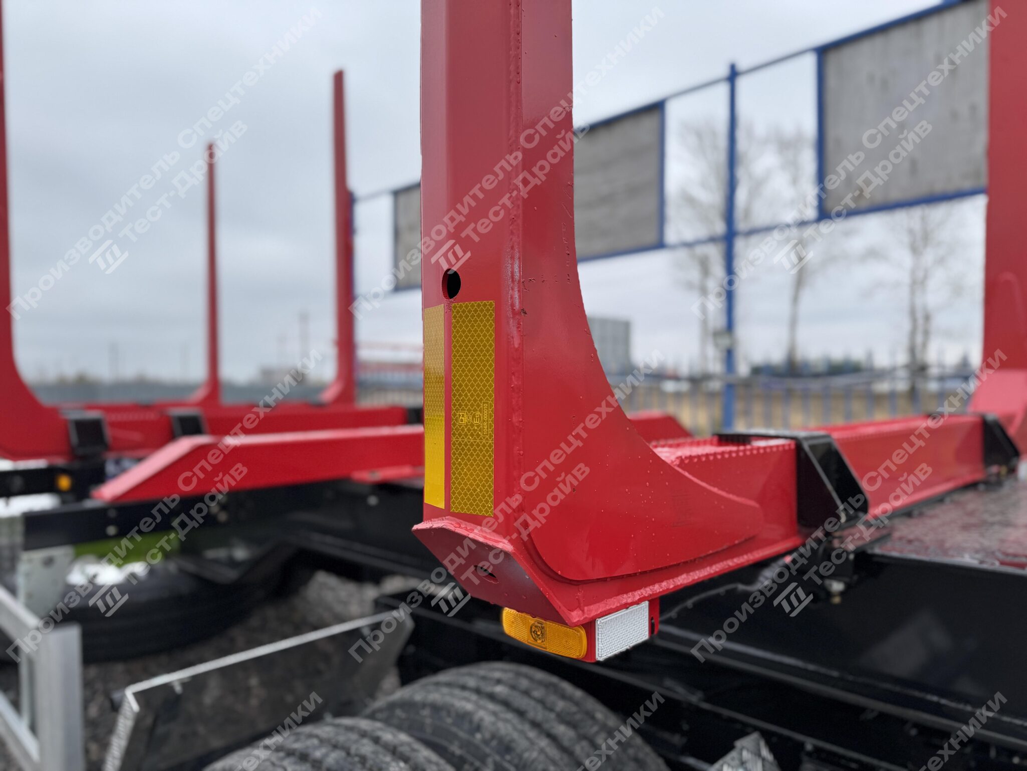 Прицеп сортиментовоз ТК ТД трехосный - 4 неразборных коника Фото №11