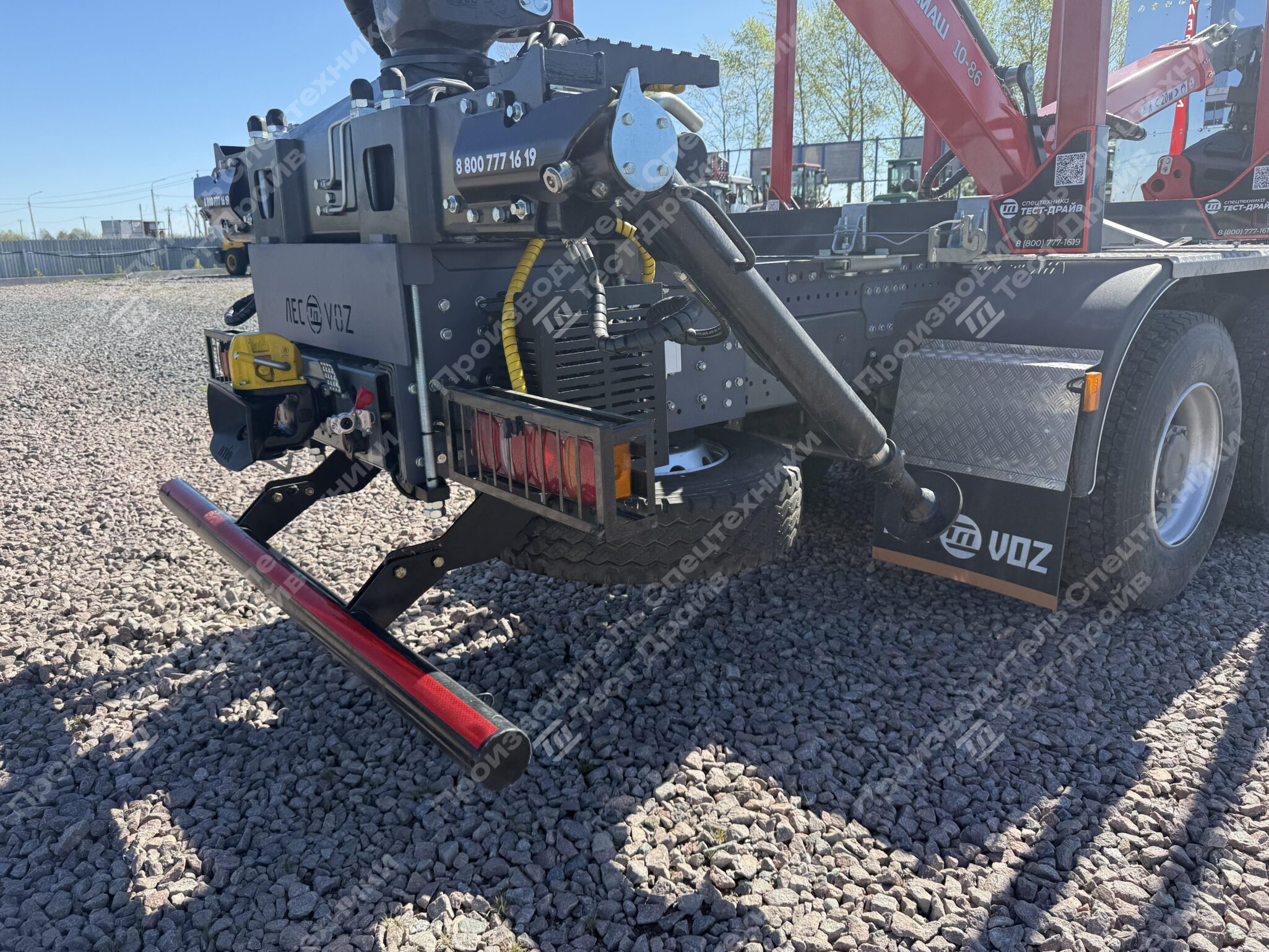 Сортиментовоз MAN TGX 33.540 6x4 с ГМУ VM10L86 и площадкой ЛЕСОVОZ Фото №11