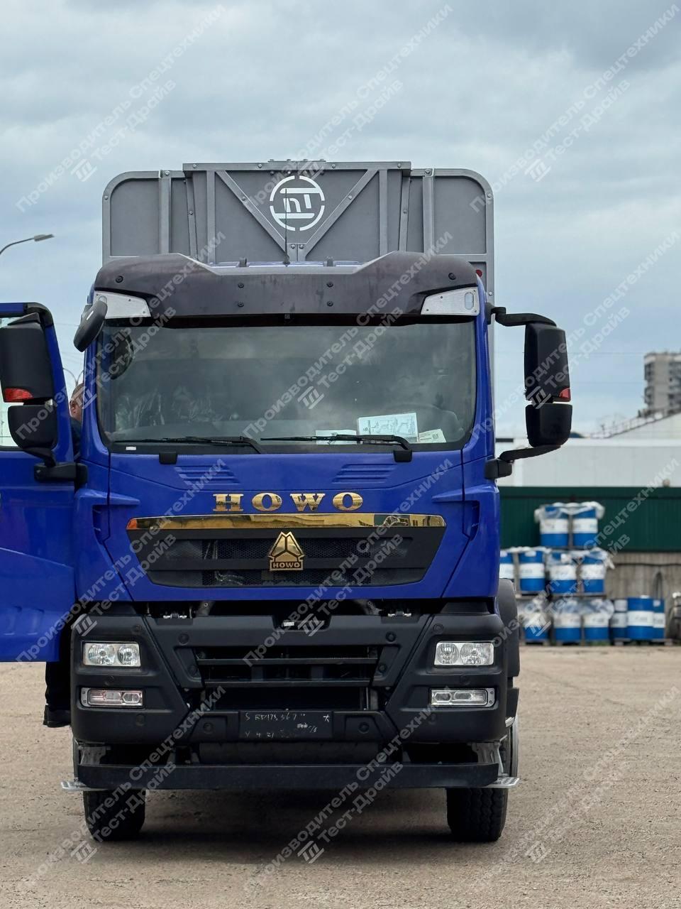 Сортиментовоз HOWO 6x4 с ГМУ ICARBAZZOLI IB 100 L98 и площадкой ЛЕСОVOZ Фото №8