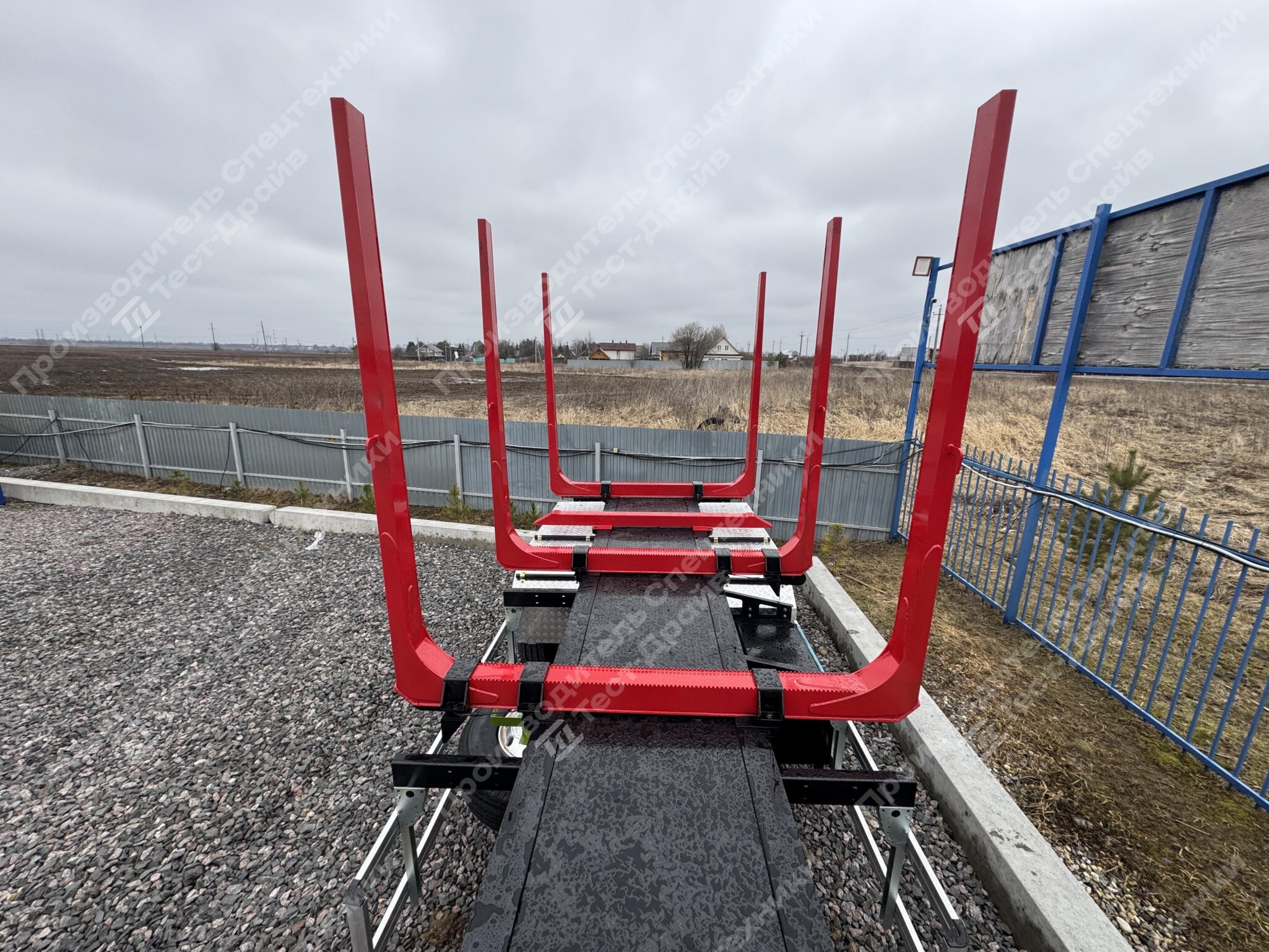 Прицеп сортиментовоз ТК ТД трехосный - 4 неразборных коника Фото №7