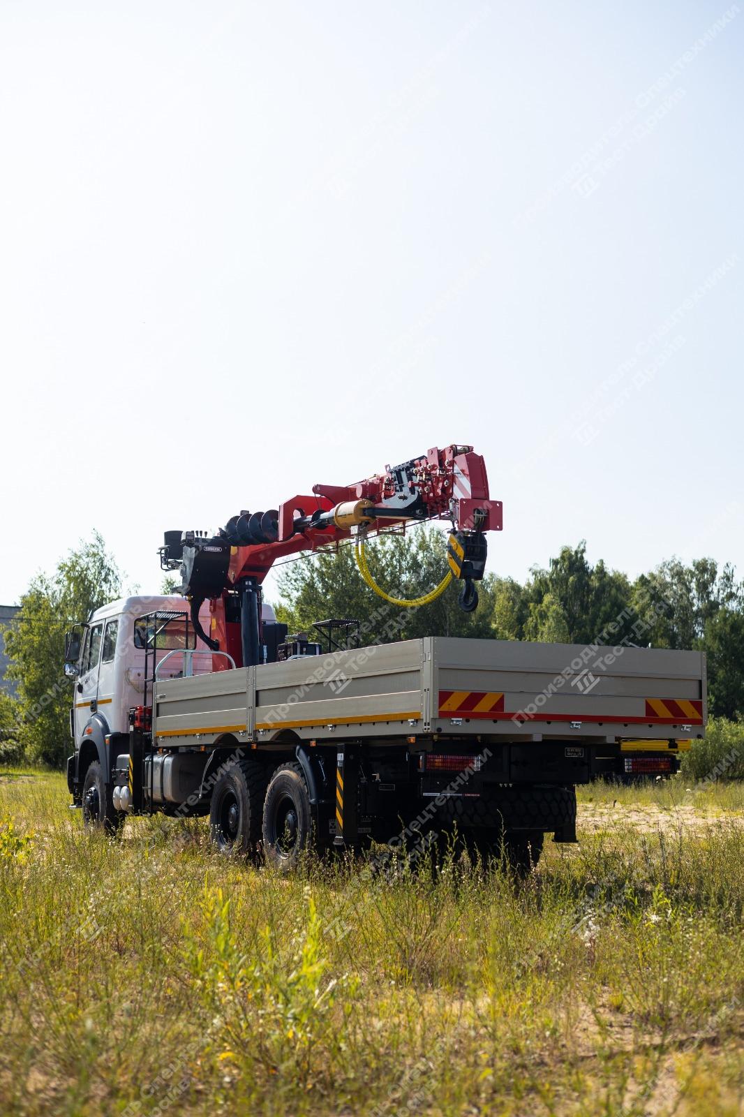 Бортовой Beiben 2538LA 6x6 с КМУ SunHunk S2506 Фото №53