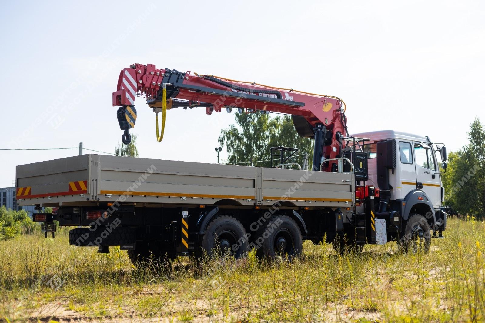 Бортовой Beiben 2538LA 6x6 с КМУ SunHunk S2506 Фото №8