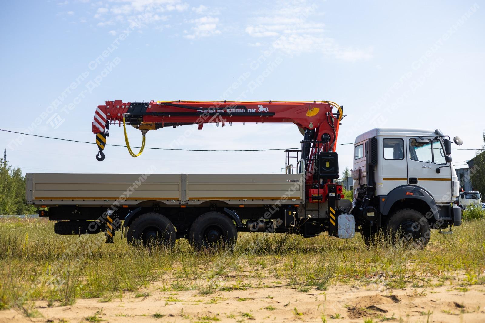 Бортовой Beiben 2538LA 6x6 с КМУ SunHunk S2506 Фото №12