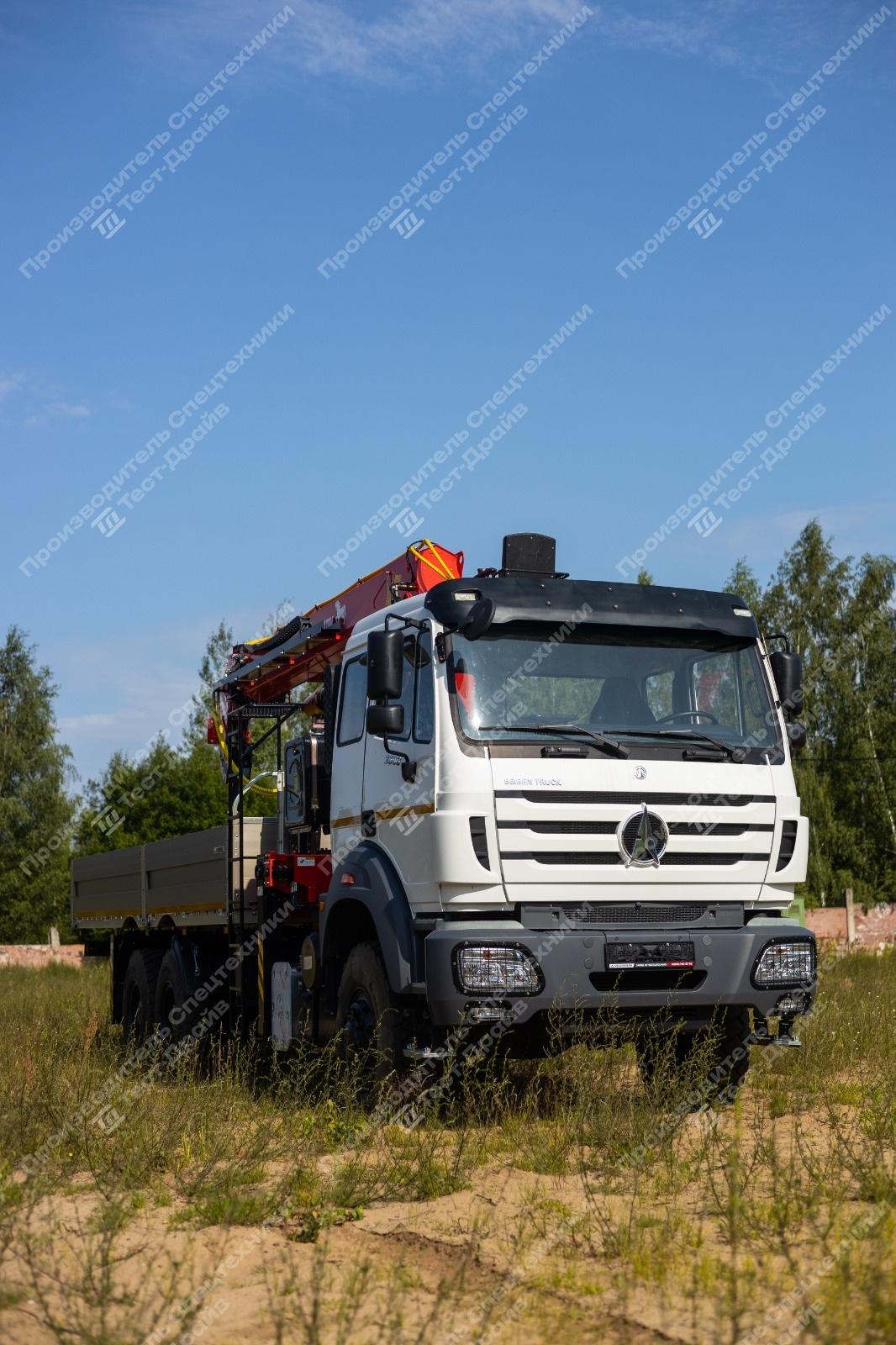 Бортовой Beiben 2538LA 6x6 с КМУ SunHunk S2506 Фото №16