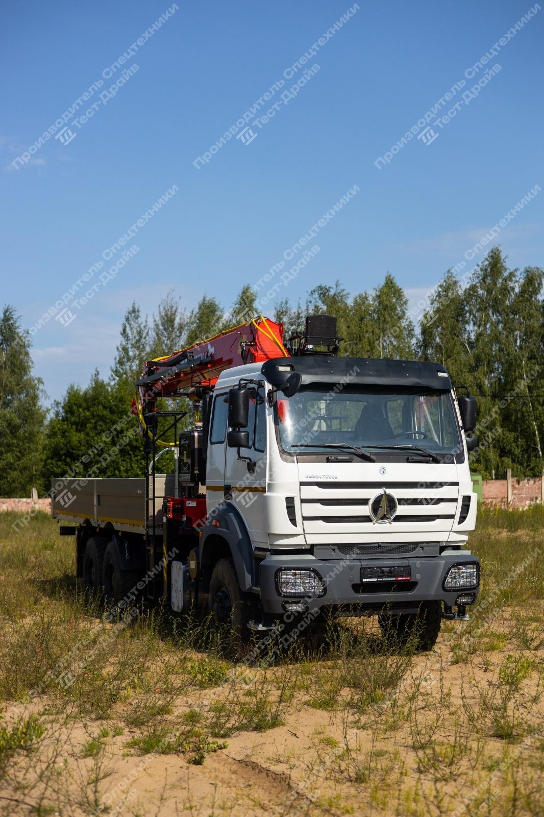 Бортовой Beiben 2538LA 6x6 с КМУ SunHunk S2506 Фото №17