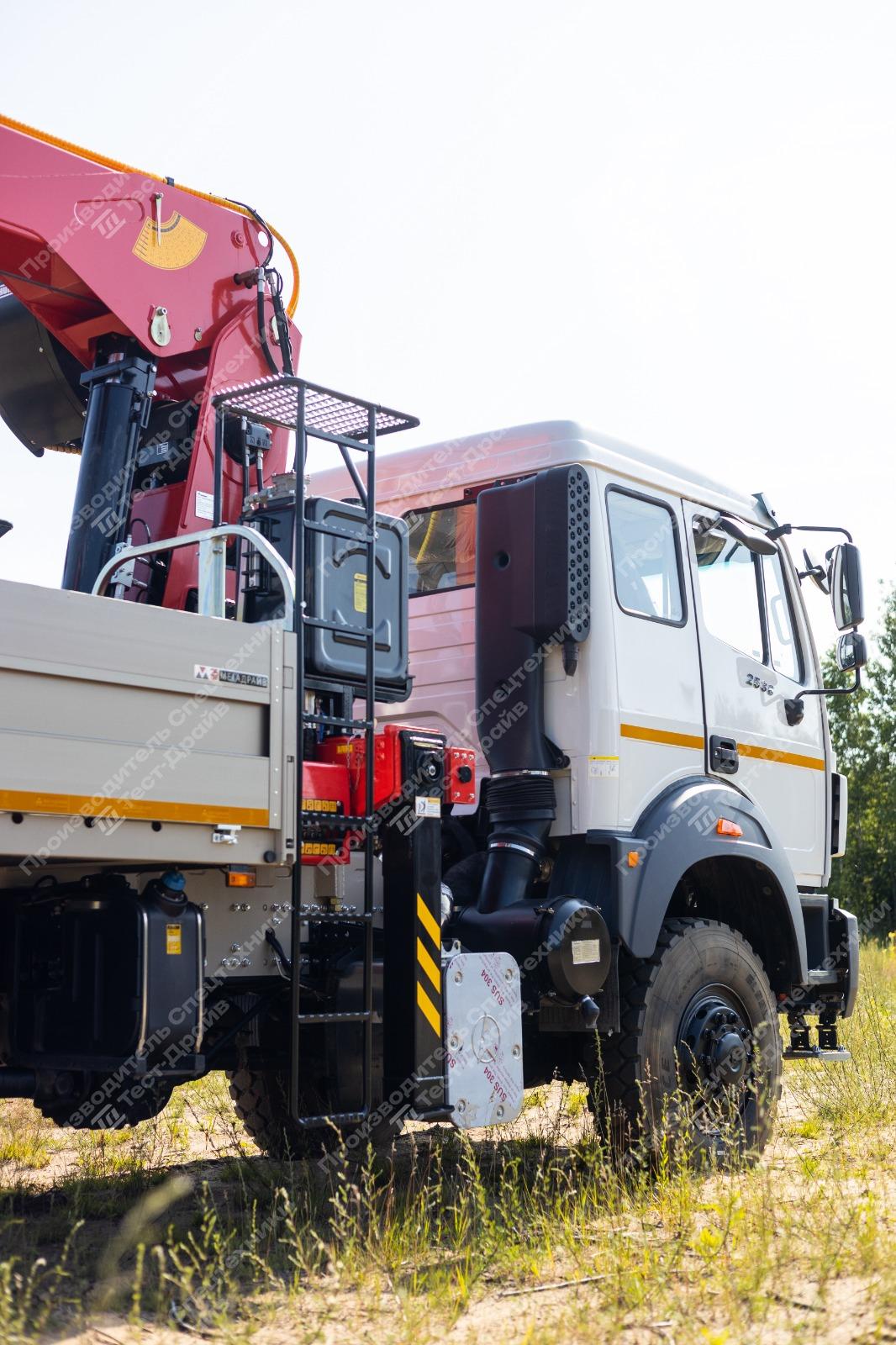 Бортовой Beiben 2538LA 6x6 с КМУ SunHunk S2506 Фото №35