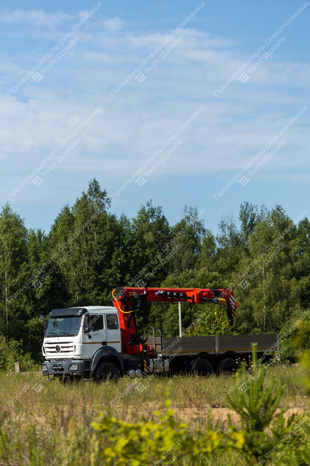 Бортовой Beiben 2538LA 6x6 с КМУ SunHunk S2506 Фото №63