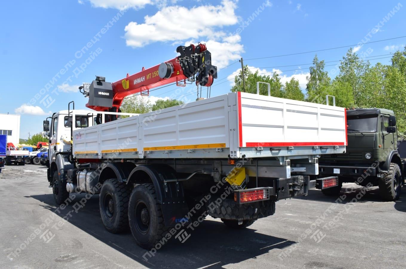 Бортовой Beiben 2538LA 6x6 с КМУ Инман ИТ 150 Фото №4