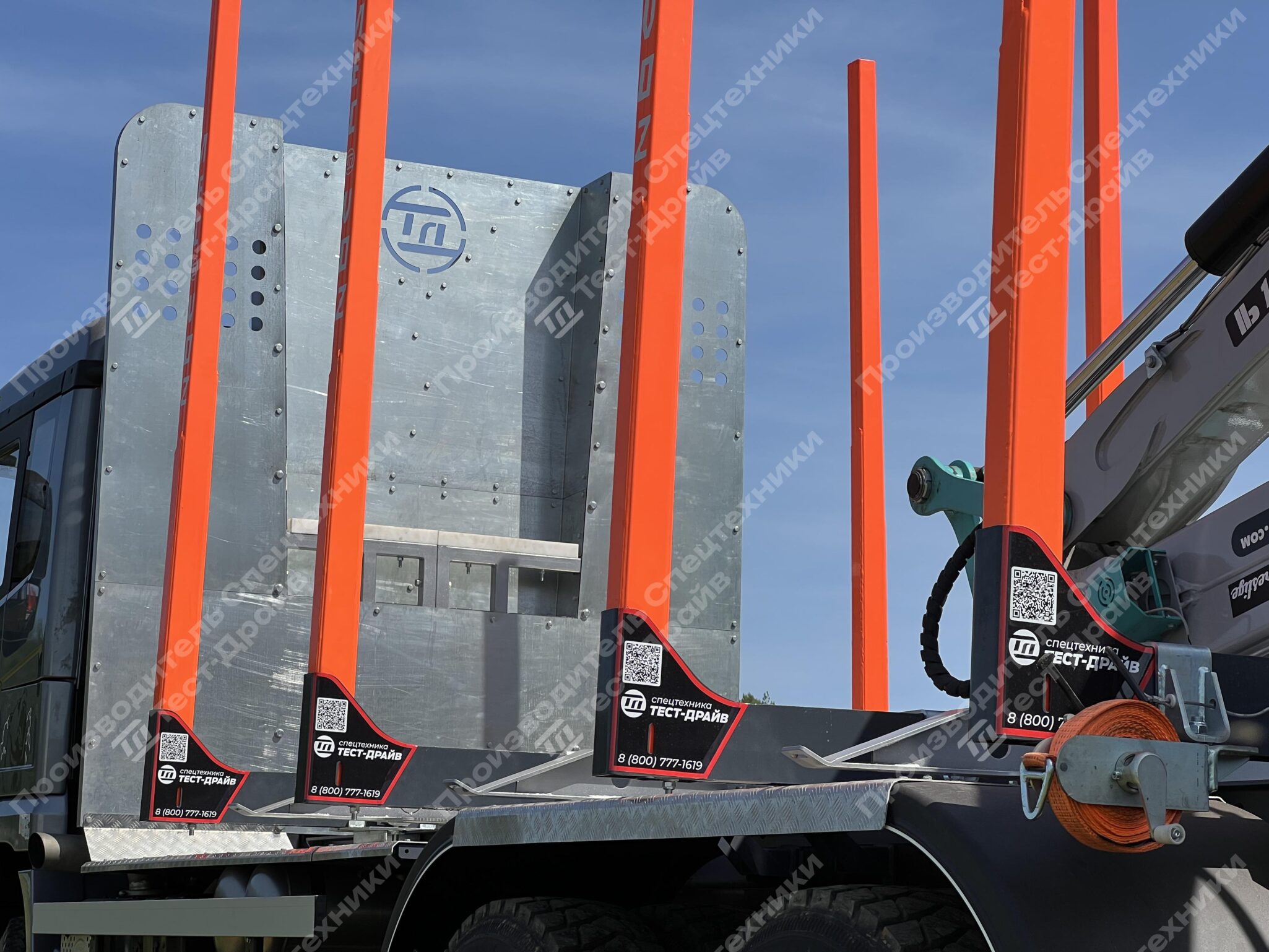 Сортиментовоз VOLVO 6х4 с ГМУ ICARBAZZOLI IB 100 L98 и площадкой ЛЕСОVОZ Фото №6