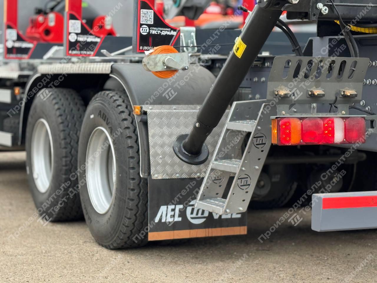 Сортиментовоз HOWO 6x4 с ГМУ ICARBAZZOLI IB 100 L98 и площадкой ЛЕСОVOZ Фото №25