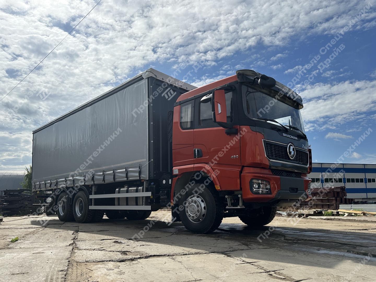 Шторно-бортовой Shacman X3000 6x4 с платформой 6500 (мм) Фото №2