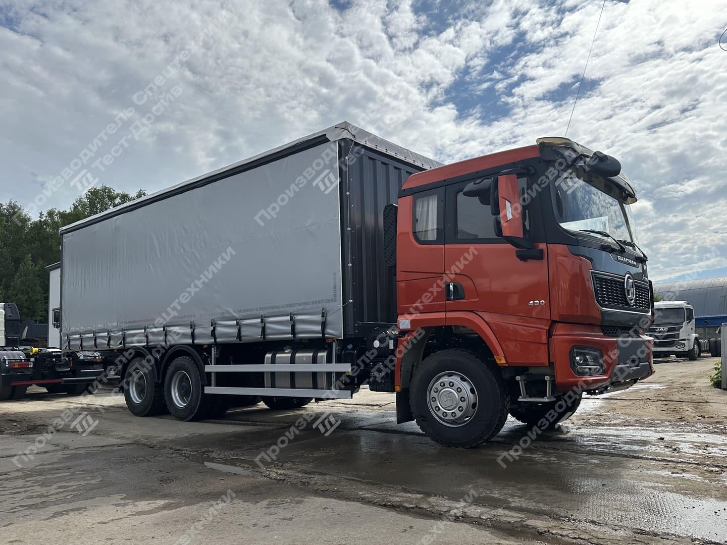 Шторно-бортовой Shacman X3000 6x4 с платформой 6500 (мм) Фото №3