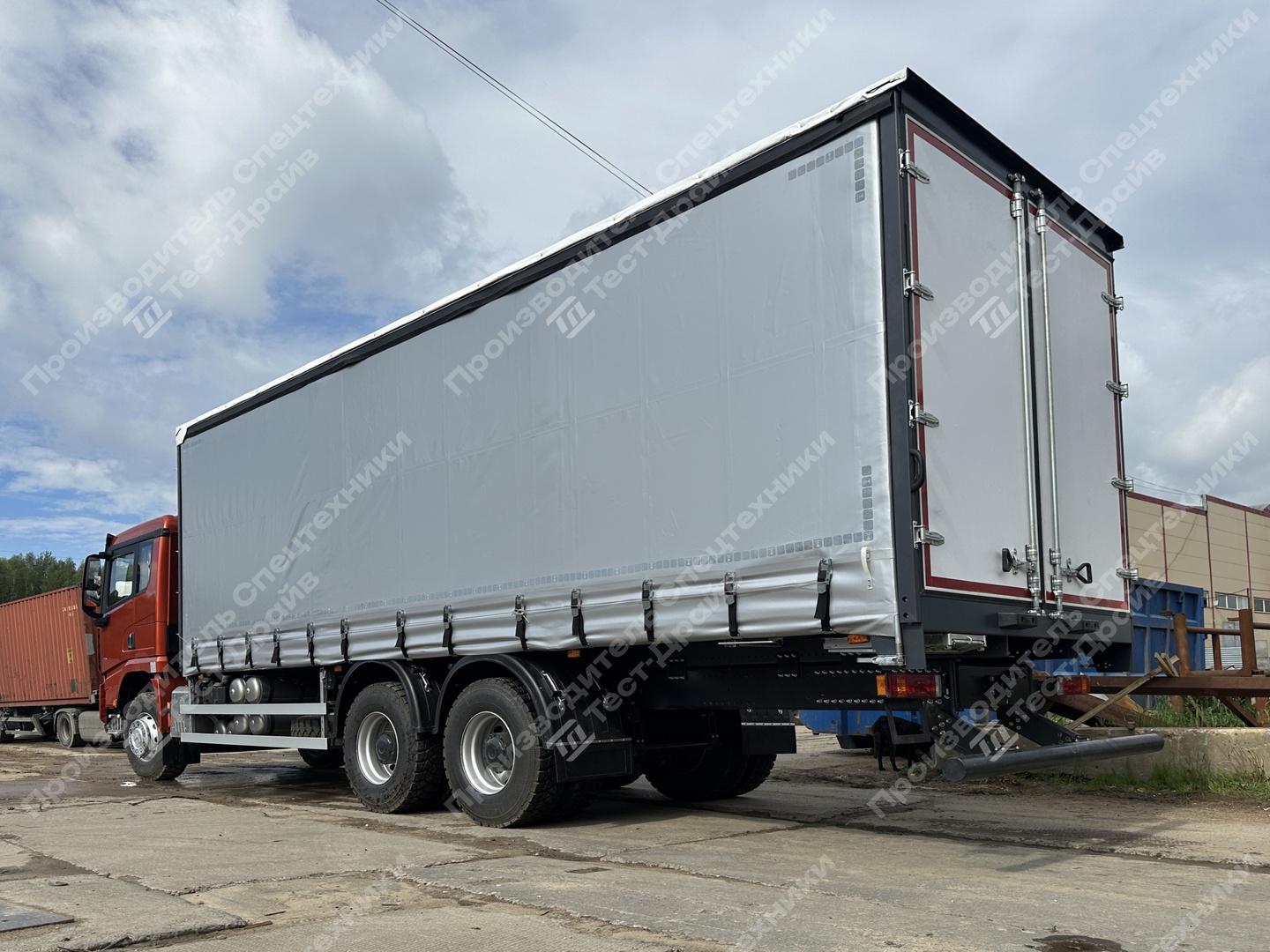 Шторно-бортовой Shacman X3000 6x4 с платформой 6500 (мм) Фото №4