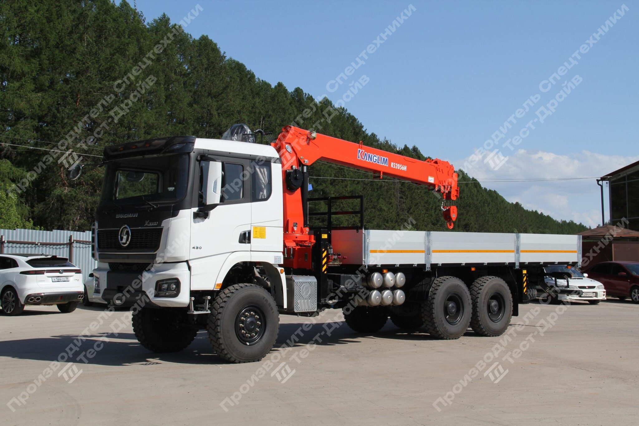 Бортовой Shacman X3000 6x6 с КМУ Kangilm KS2056 Фото №5