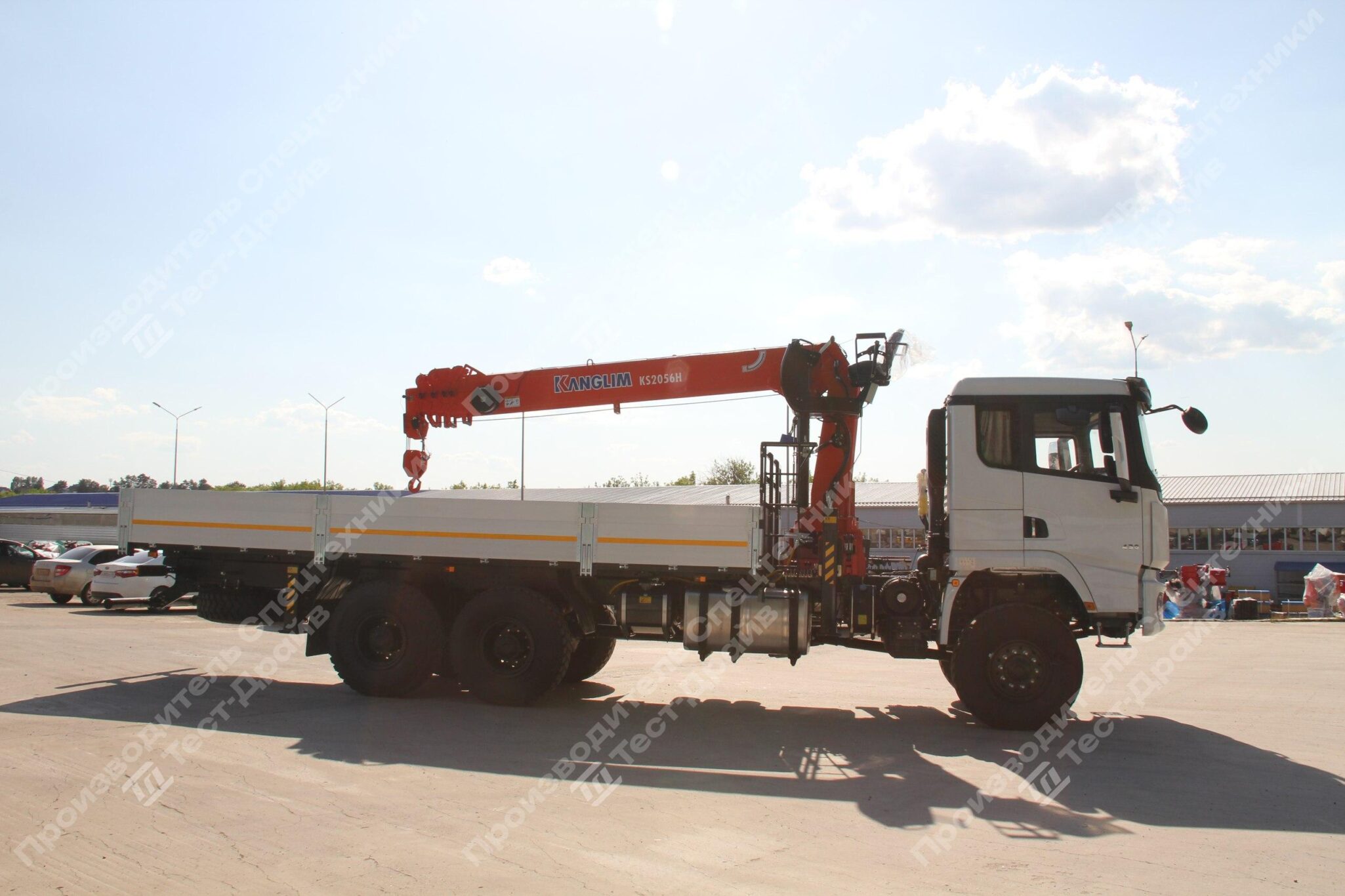 Бортовой Shacman X3000 6x6 с КМУ Kangilm KS2056 Фото №7