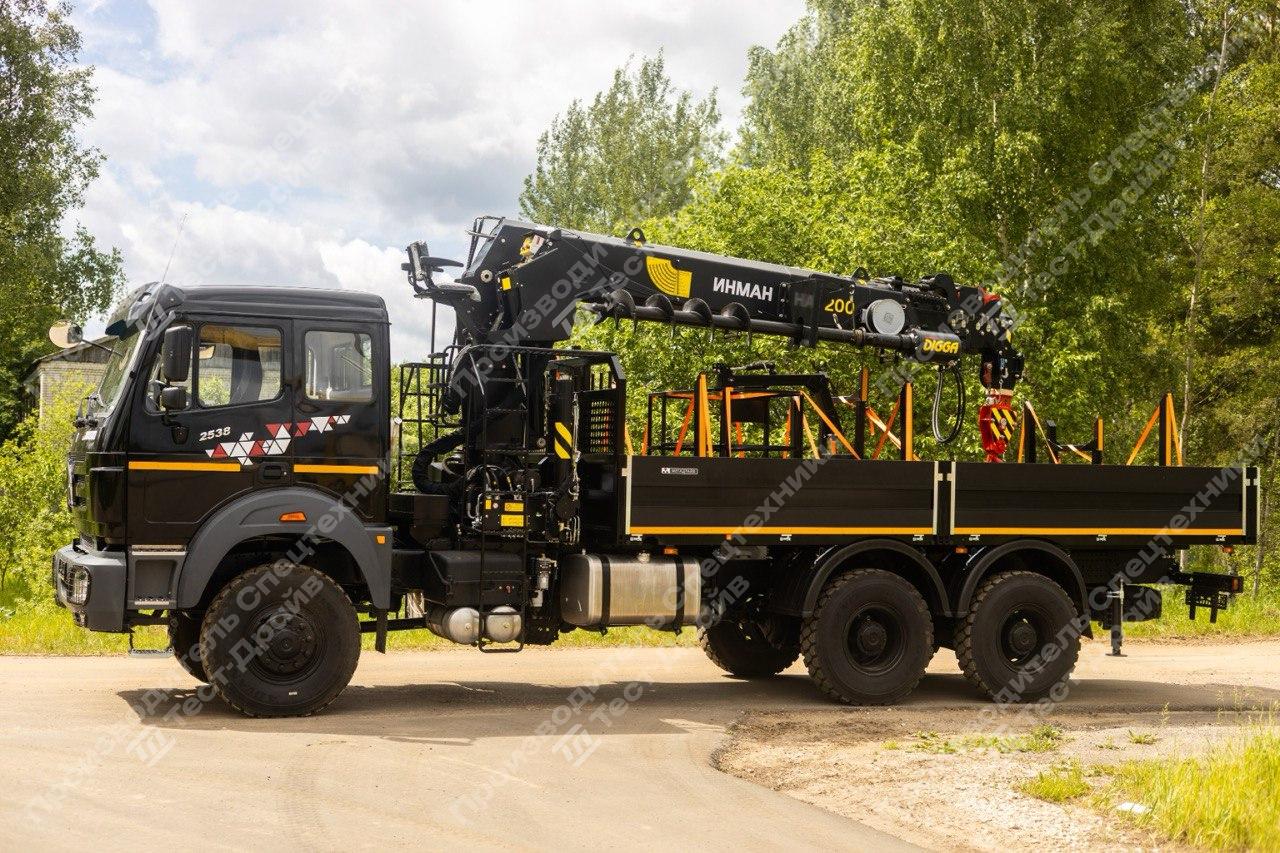 Бортовой Beiben NG80B с КМУ Инман ИТ 200 Фото №3