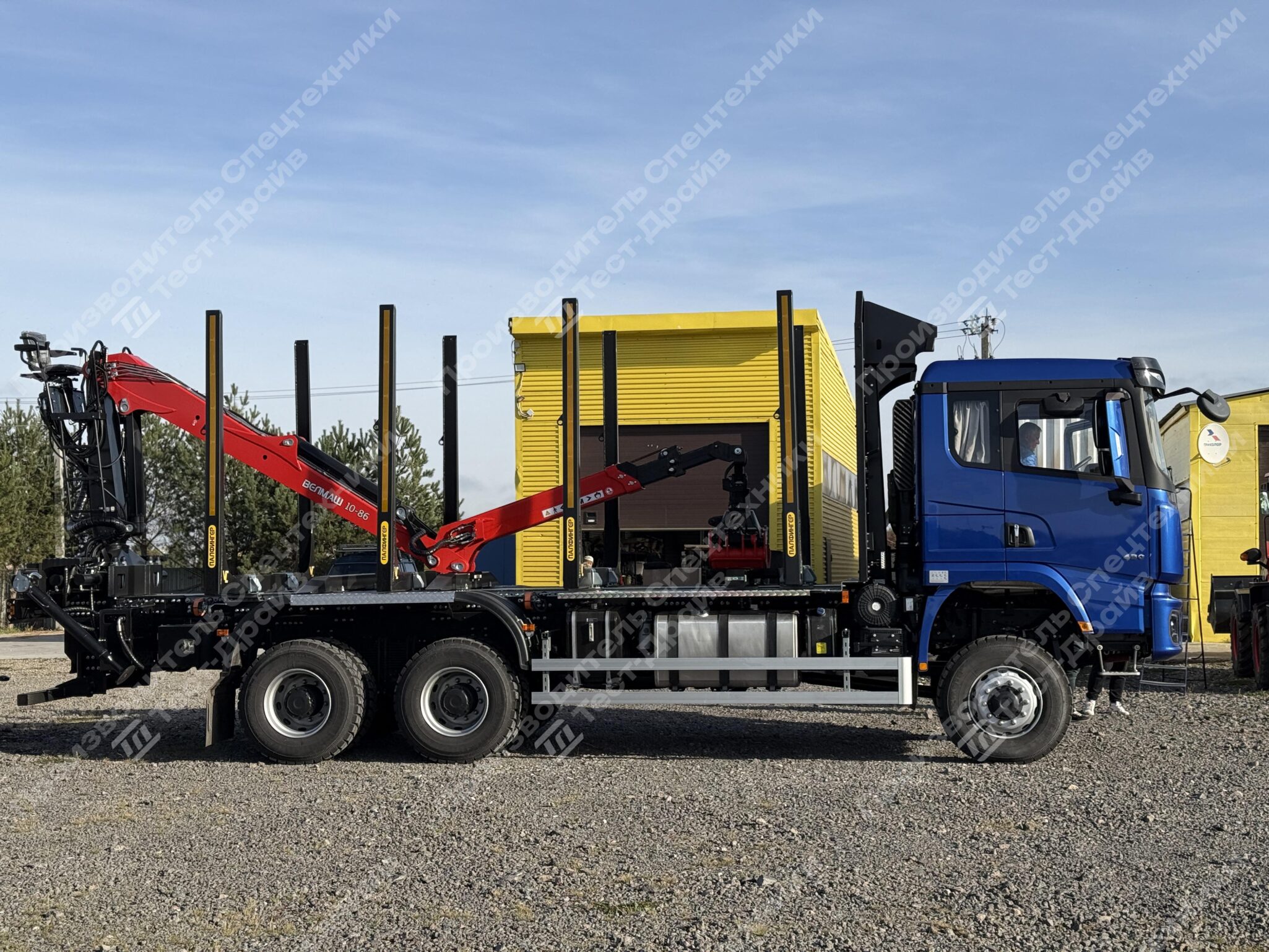 Сортиментовоз Shacman X3000 6x6 с ГМУ VM10L86 Фото №3