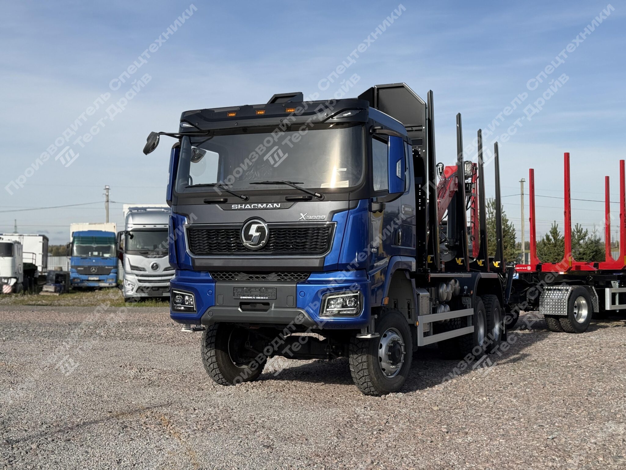 Сортиментовоз Shacman X3000 6x6 с ГМУ VM10L86 Фото №12