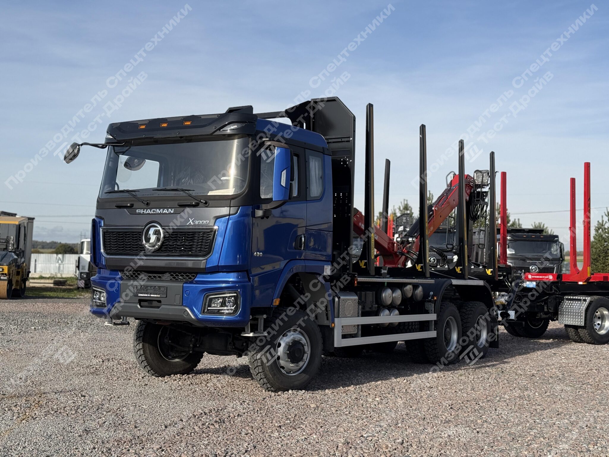 Сортиментовоз Shacman X3000 6x6 с ГМУ VM10L86 Фото №6