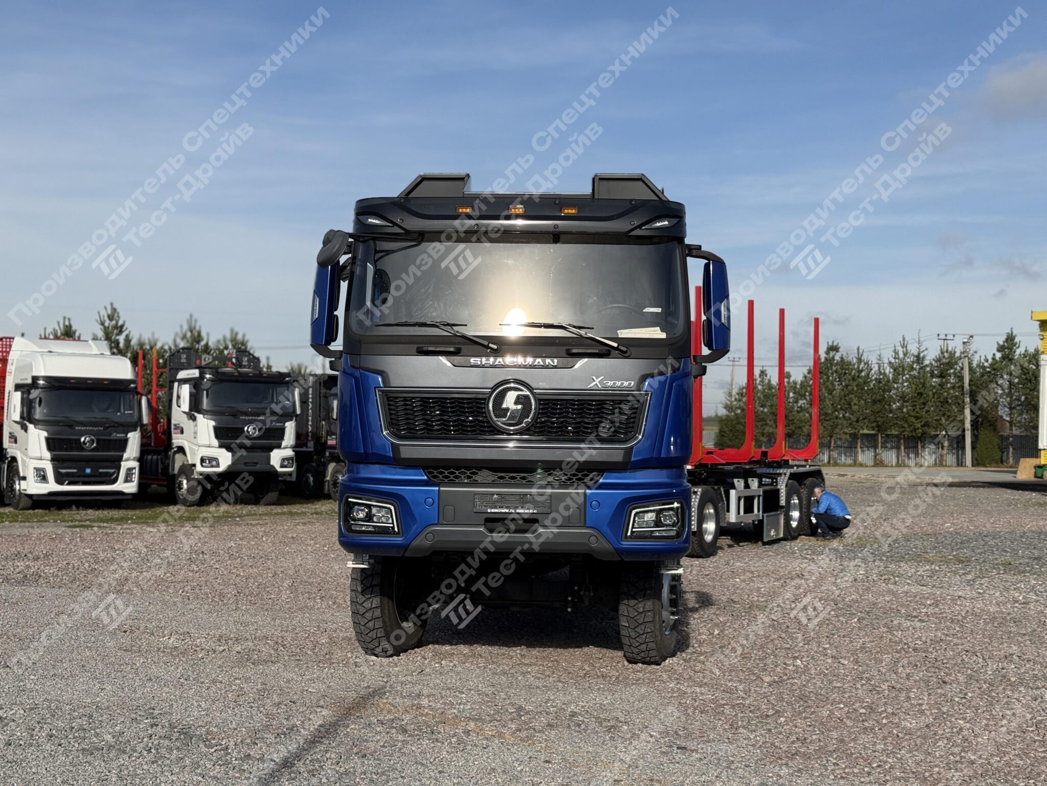 Сортиментовоз Shacman X3000 6x6 с ГМУ VM10L86 Фото №11