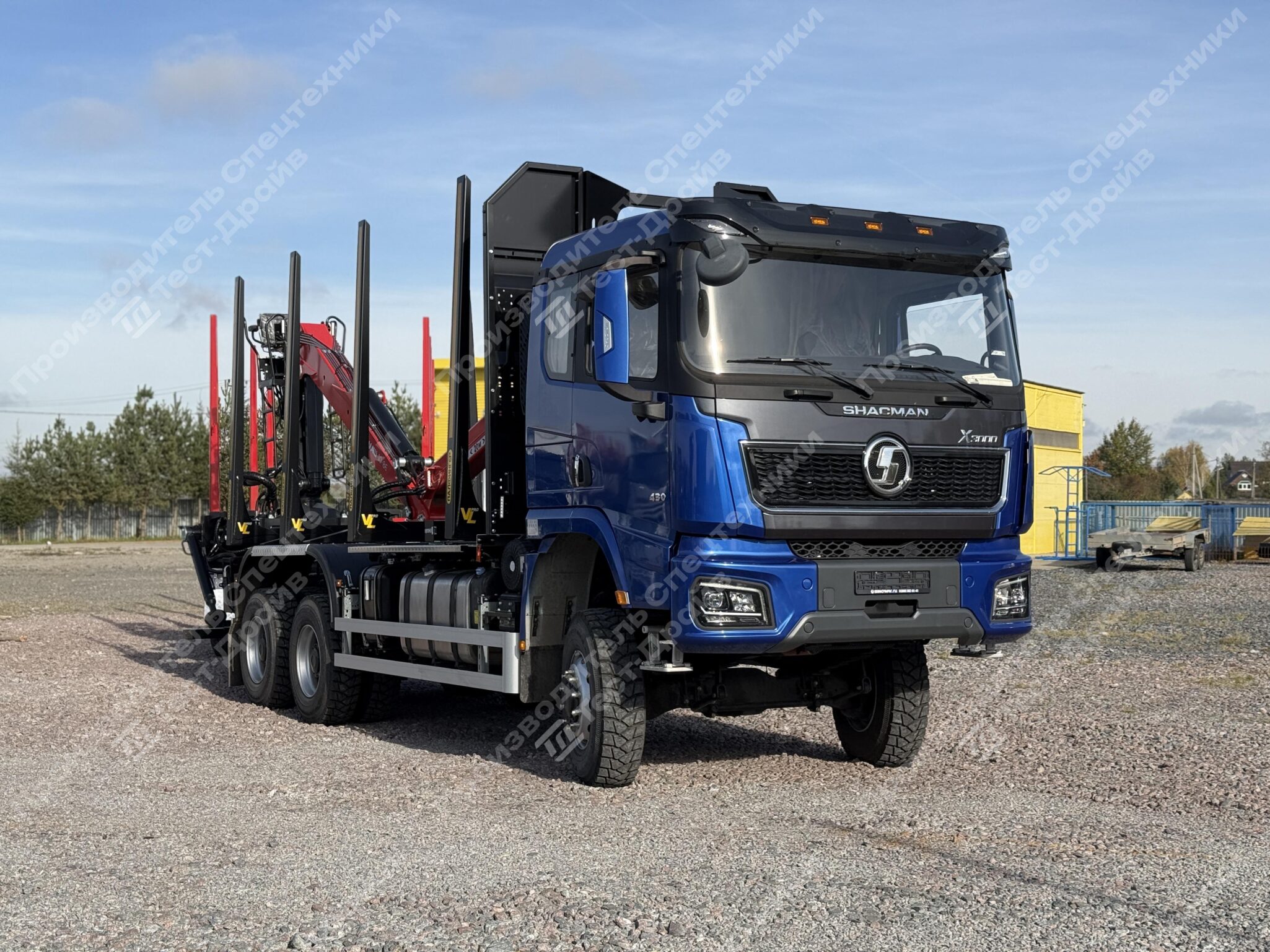 Сортиментовоз Shacman X3000 6x6 с ГМУ VM10L86 Фото №8