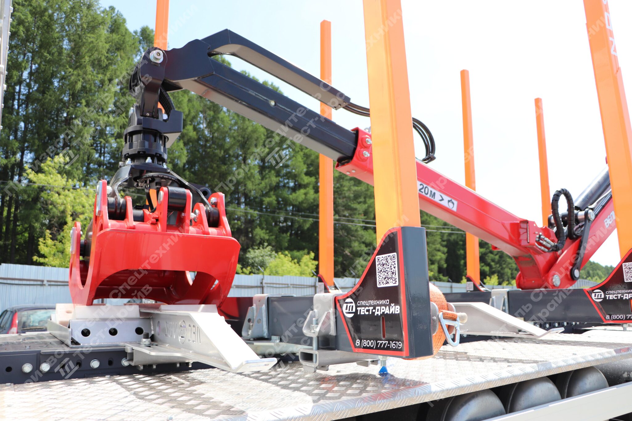 Сортиментовоз SHACMAN 6х6 с ГМУ VM10L74 и площадкой ЛЕСОVOZ Фото №9