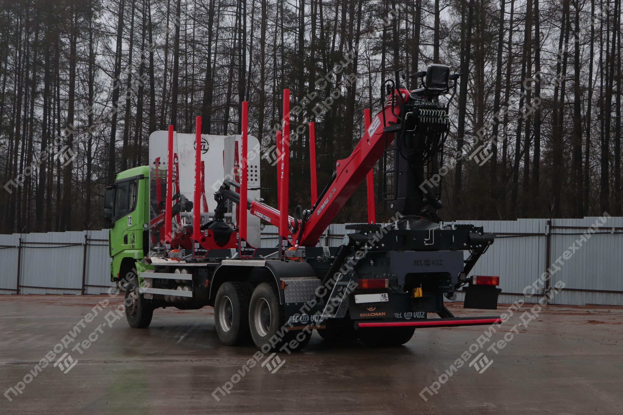 Сортиментовоз Shacman X3000 6x6 c ГМУ VM10L74 Фото №14