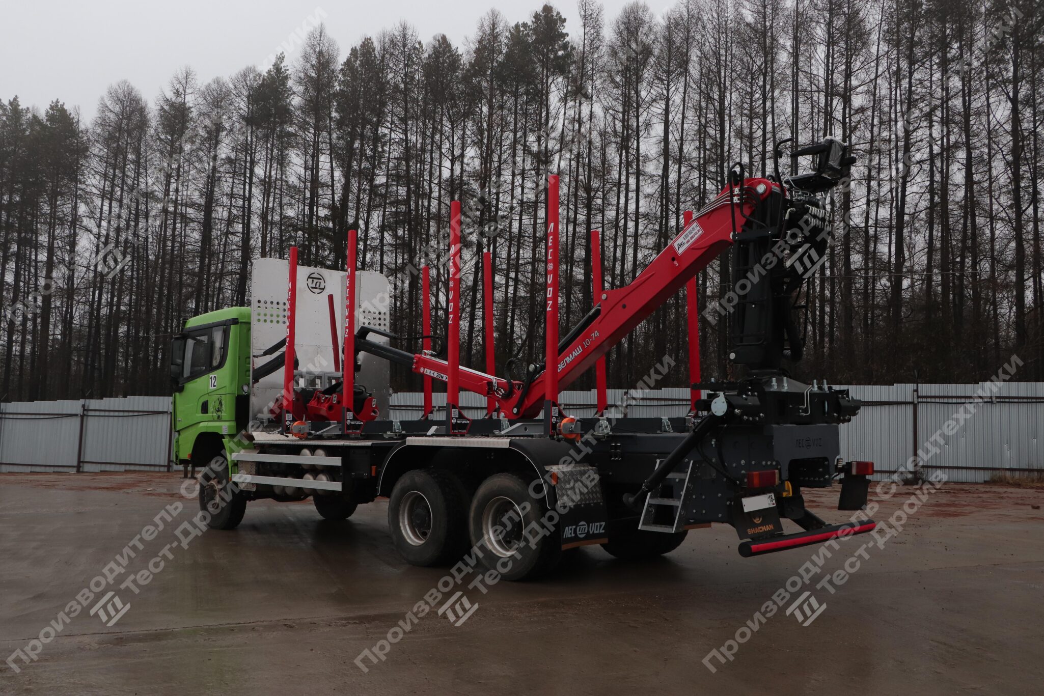 Сортиментовоз Shacman X3000 6x6 c ГМУ VM10L74 Фото №13