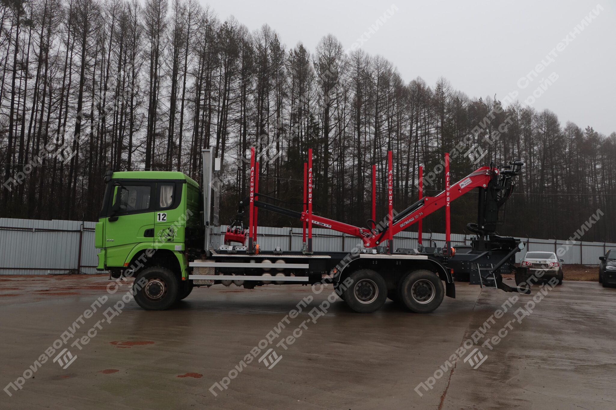 Сортиментовоз Shacman X3000 6x6 c ГМУ VM10L74 Фото №2