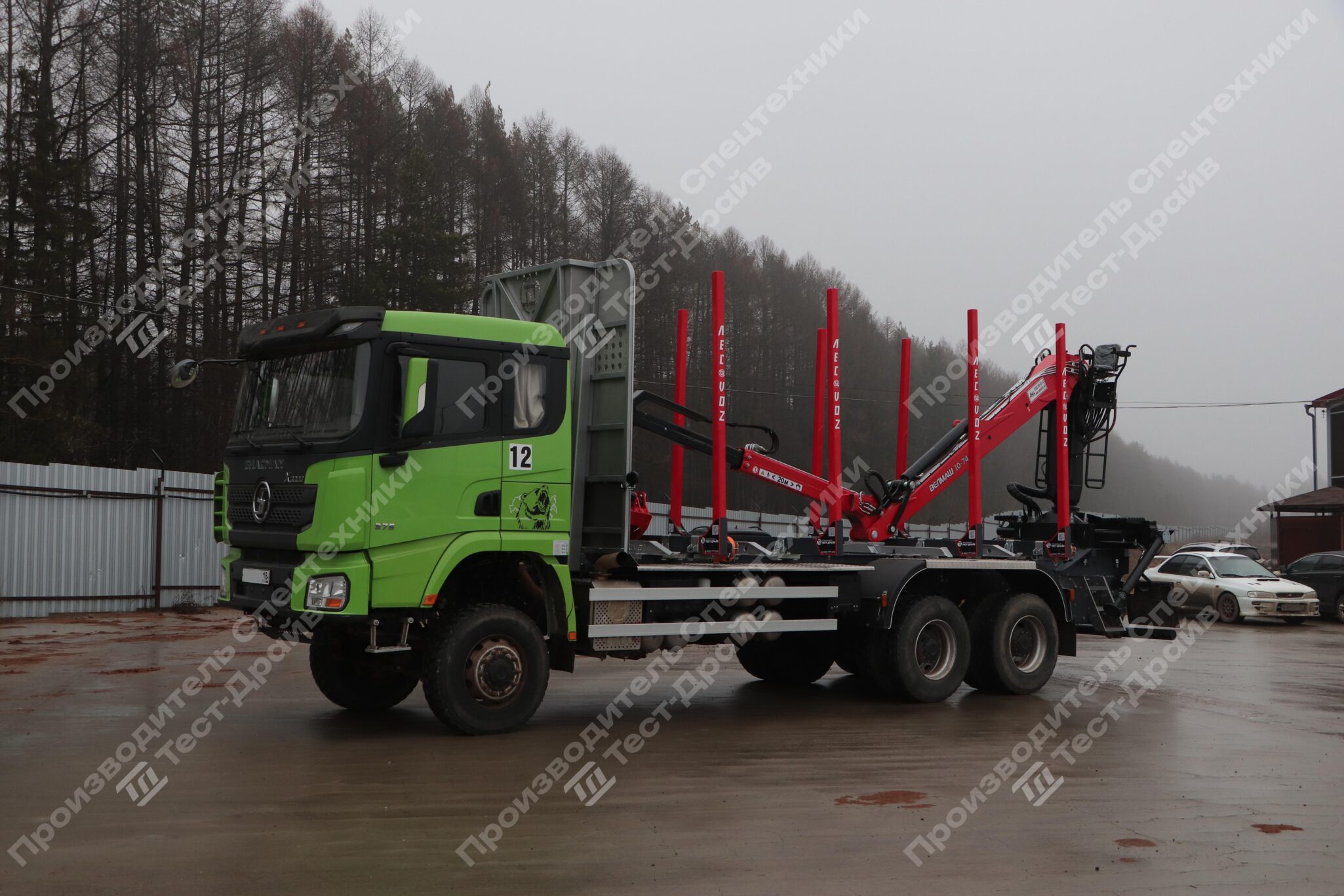 Сортиментовоз Shacman X3000 6x6 c ГМУ VM10L74 Фото №10