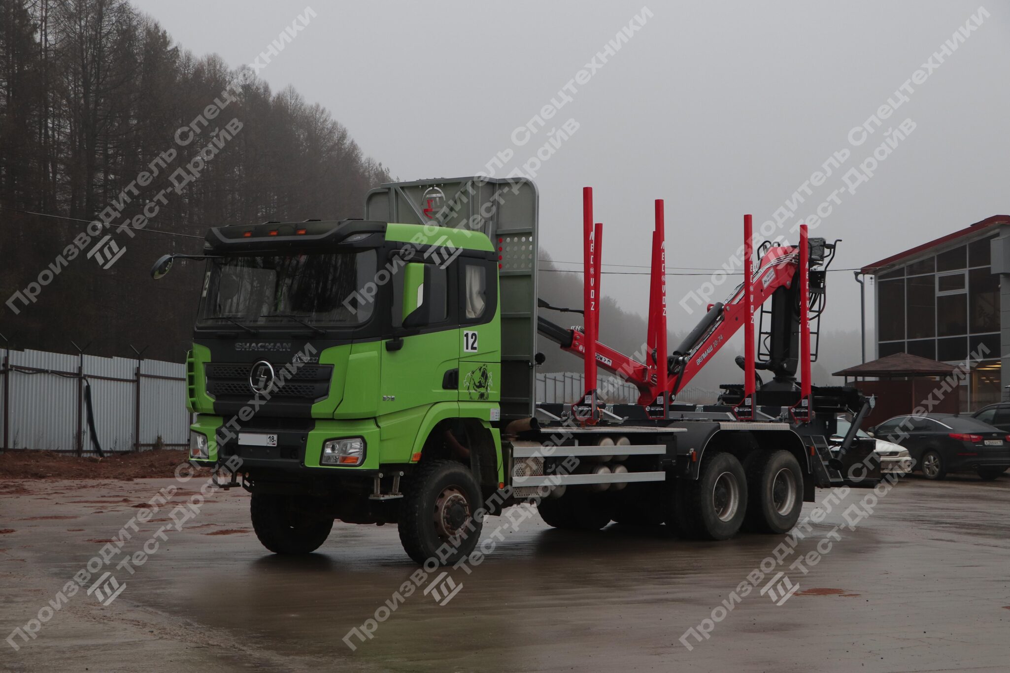 Сортиментовоз Shacman X3000 6x6 c ГМУ VM10L74 Фото №12