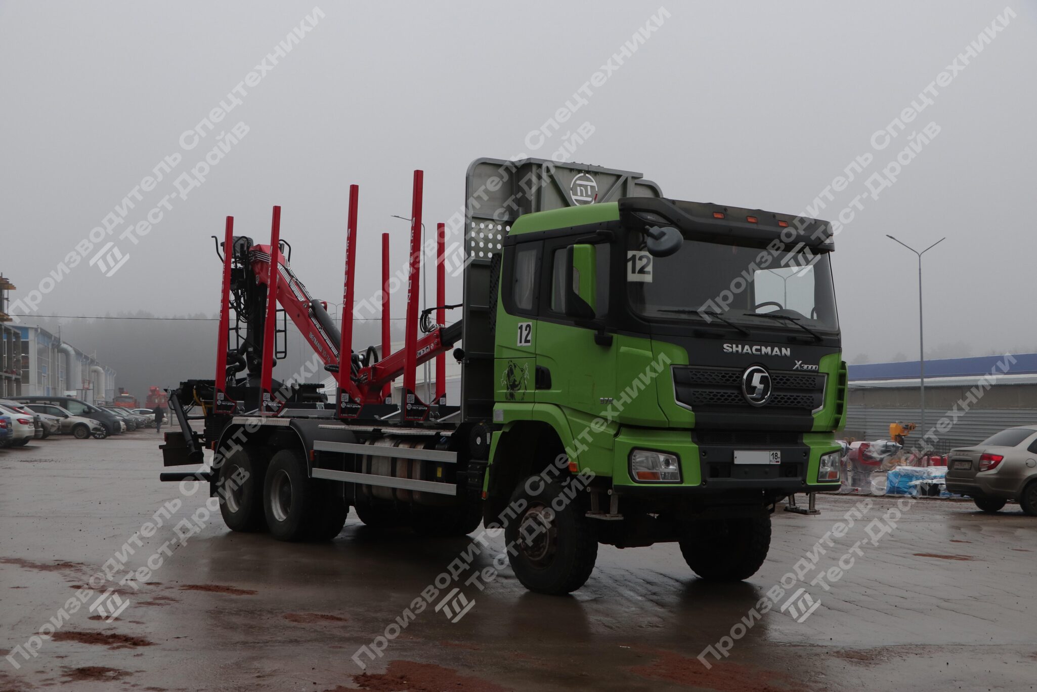 Сортиментовоз Shacman X3000 6x6 c ГМУ VM10L74 Фото №1