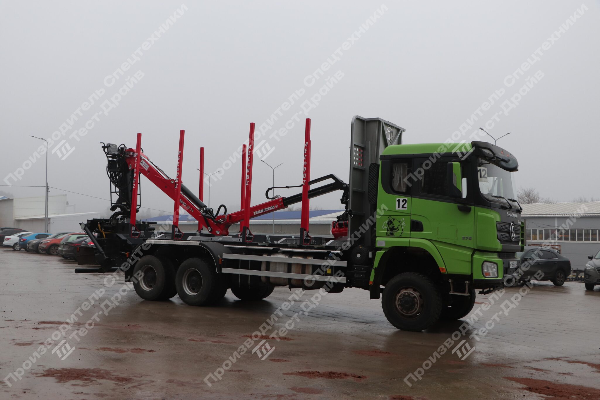 Сортиментовоз Shacman X3000 6x6 c ГМУ VM10L74 Фото №3