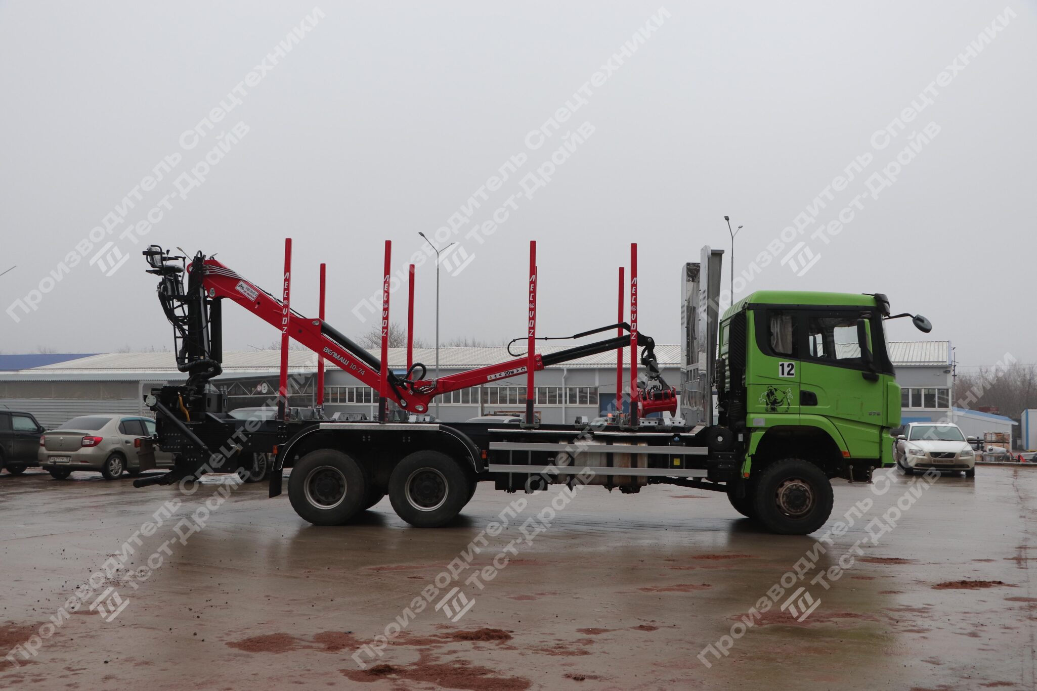 Сортиментовоз Shacman X3000 6x6 c ГМУ VM10L74 Фото №4