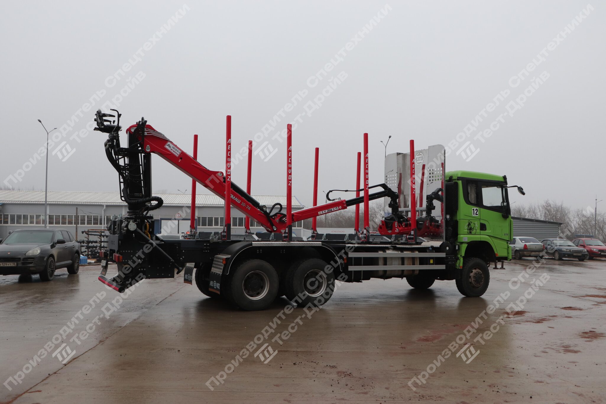 Сортиментовоз Shacman X3000 6x6 c ГМУ VM10L74 Фото №5