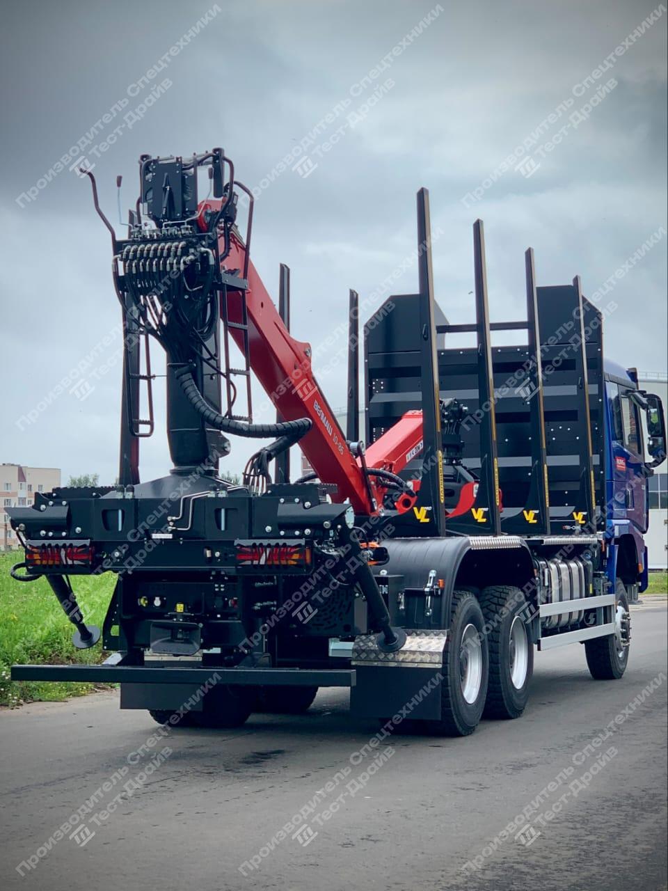 Сортиментовоз Shacman X3000 6x6 с ГМУ VM10L86 Фото №23