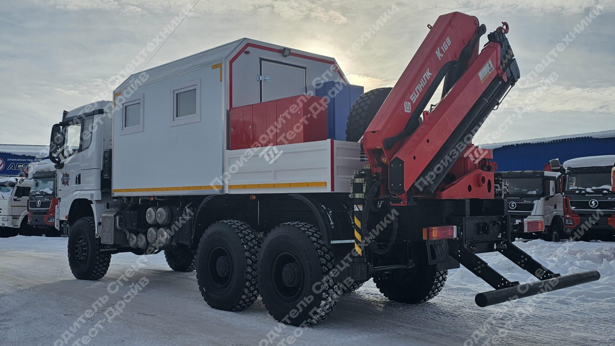 ПАРМ Shacman X3000 6Х6 с КМУ SunHunk K168-4 Фото №7