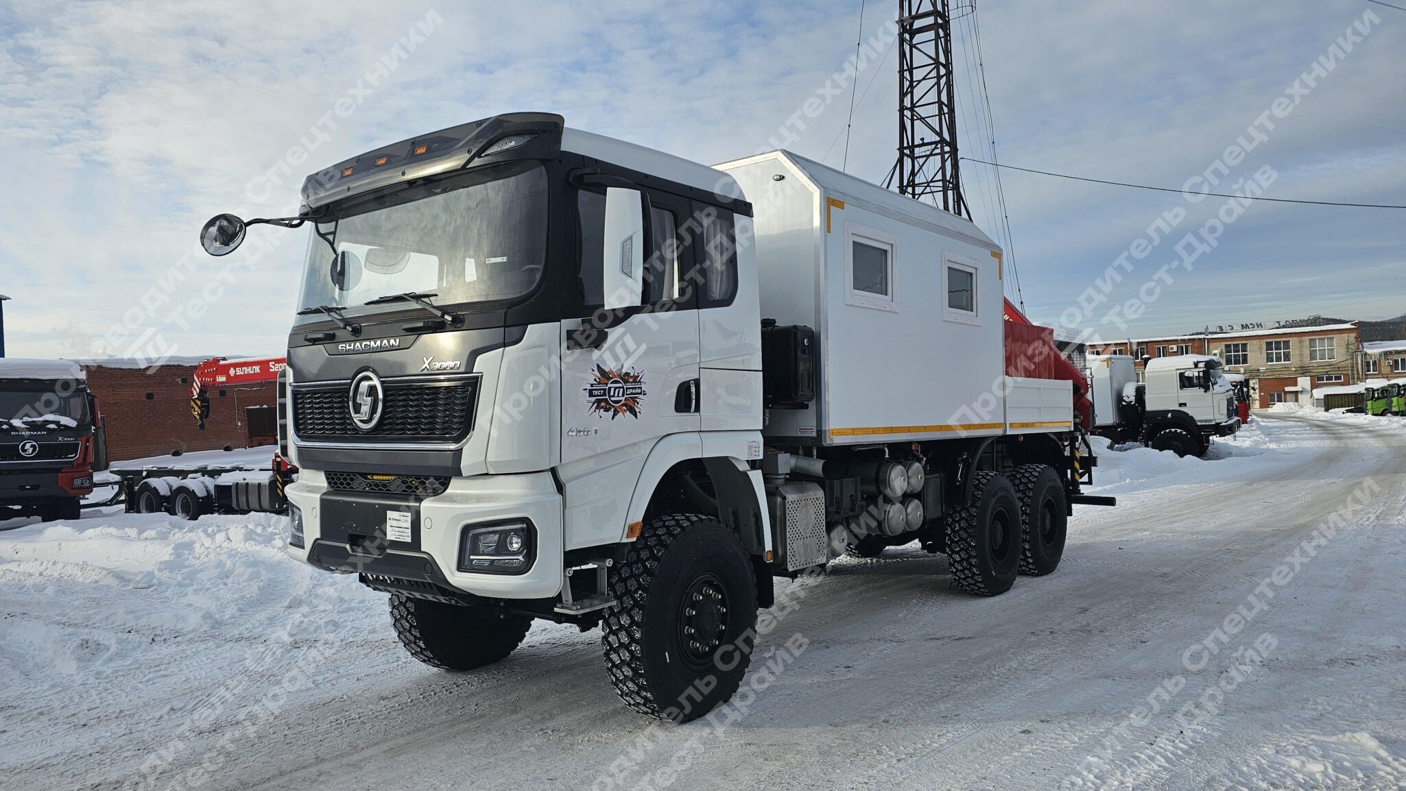 ПАРМ Shacman X3000 6Х6 с КМУ SunHunk K168-4 Фото №3