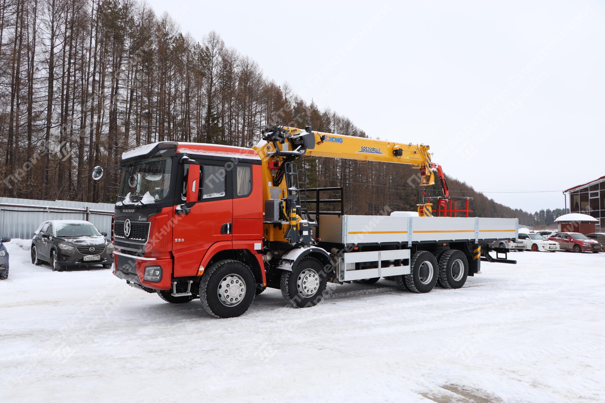 Бортовой Shacman X3000 8x4 с КМУ HYVA HST 12E4 Фото №3