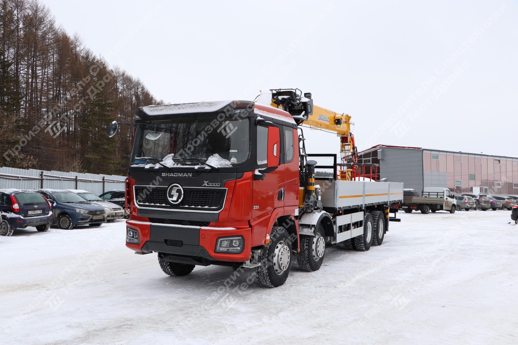 Бортовой Shacman X3000 8x4 с КМУ HYVA HST 12E4 Фото №1