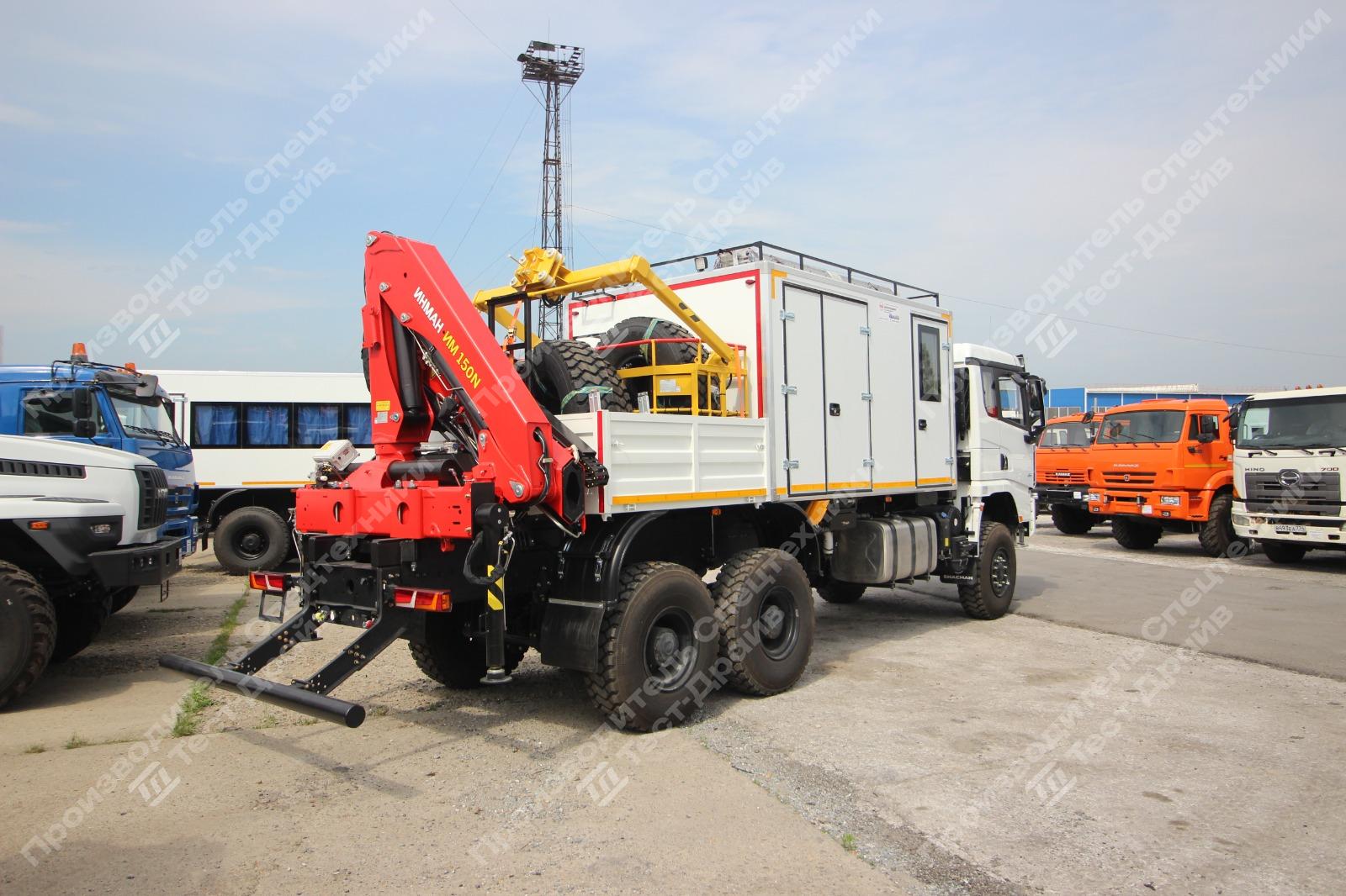 ПАРМ Shacman X3000 6x6 с КМУ Инман ИМ 150N Фото №5