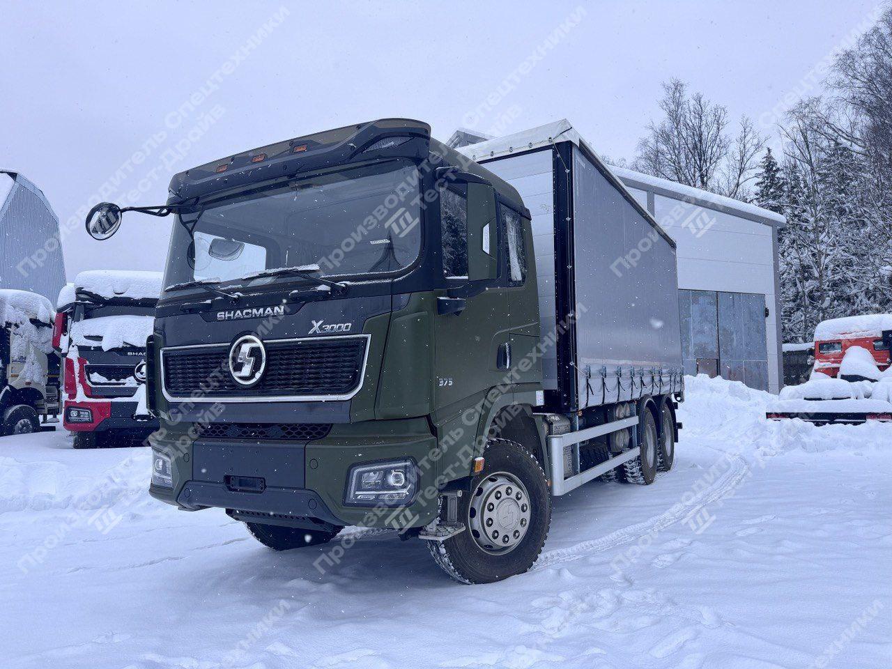 Шторно-бортовой Shacman X3000 6x4 Фото №1