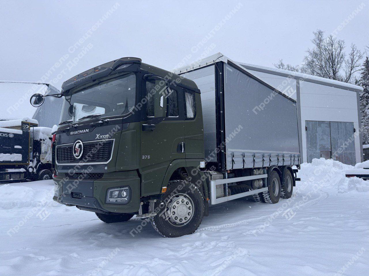 Шторно-бортовой Shacman X3000 6x4 Фото №2