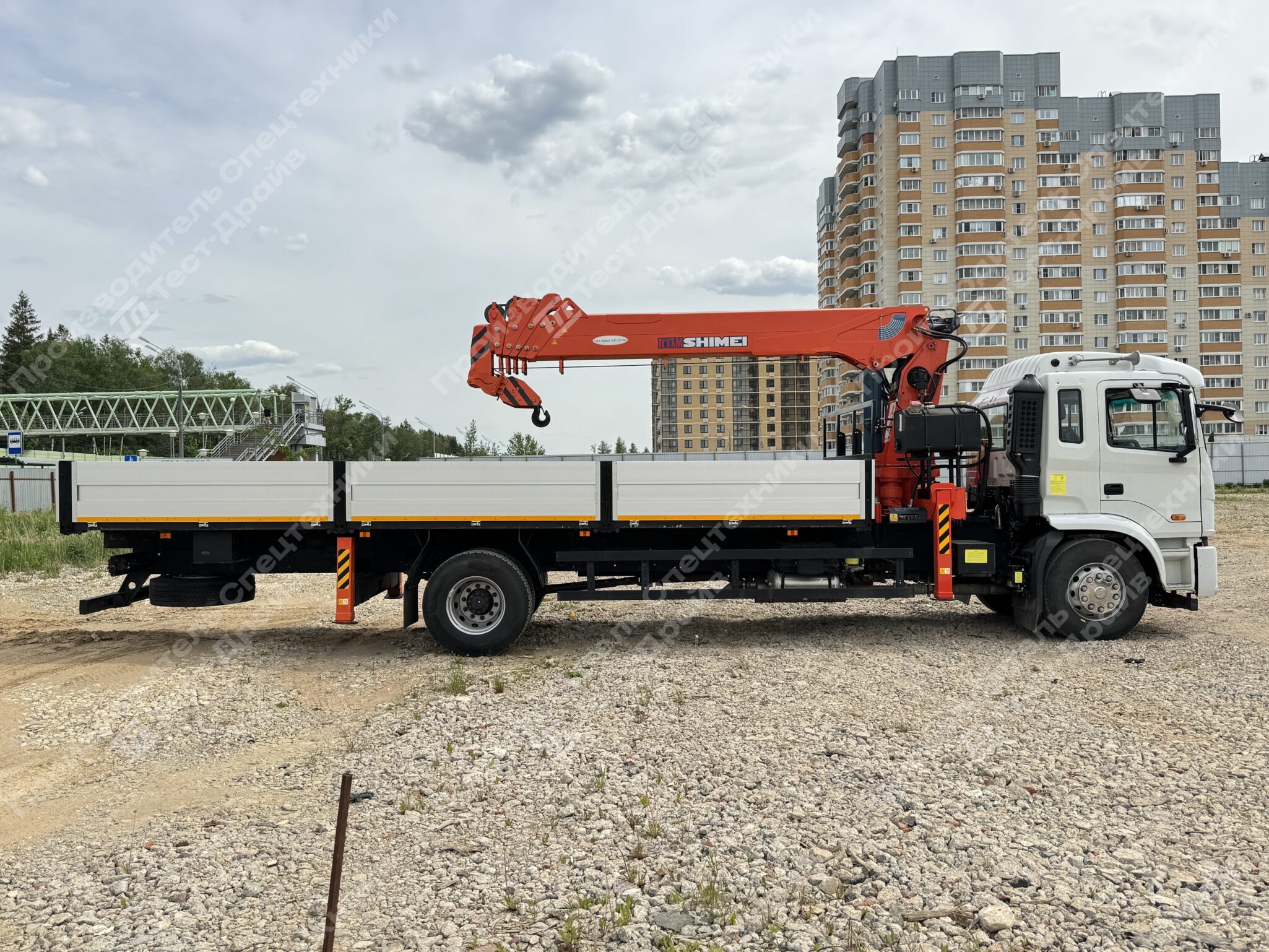 Бортовой JAC N180 6x4 с КМУ SHIMEI KTS-SK8E5 Фото №8