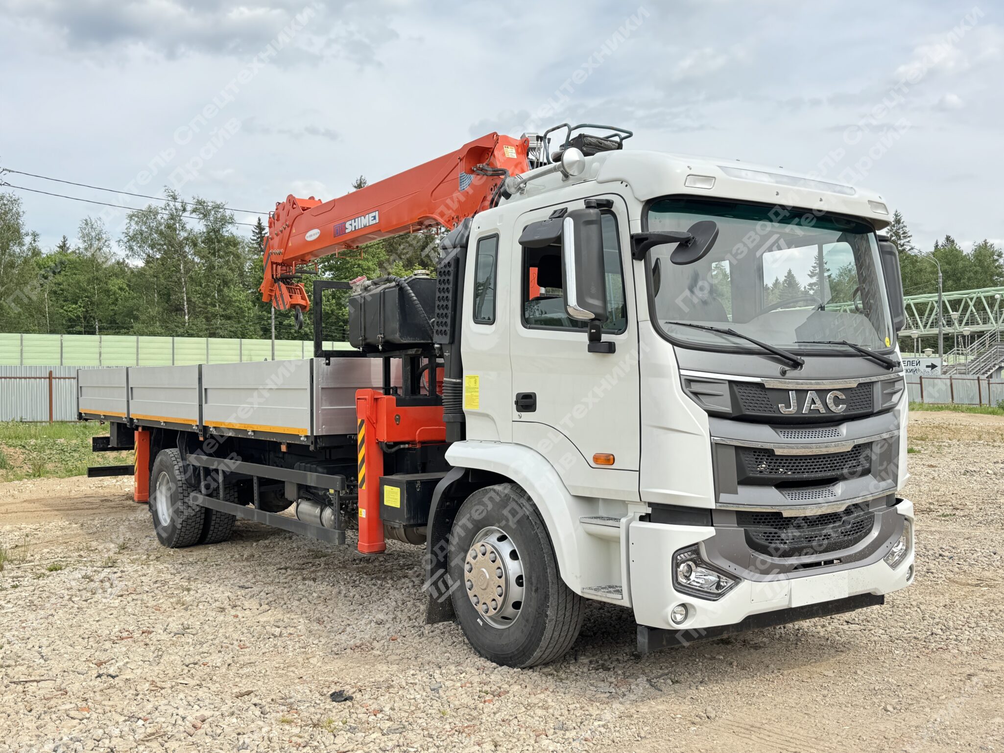 Бортовой JAC N180 6x4 с КМУ SHIMEI KTS-SK8E5 Фото №10